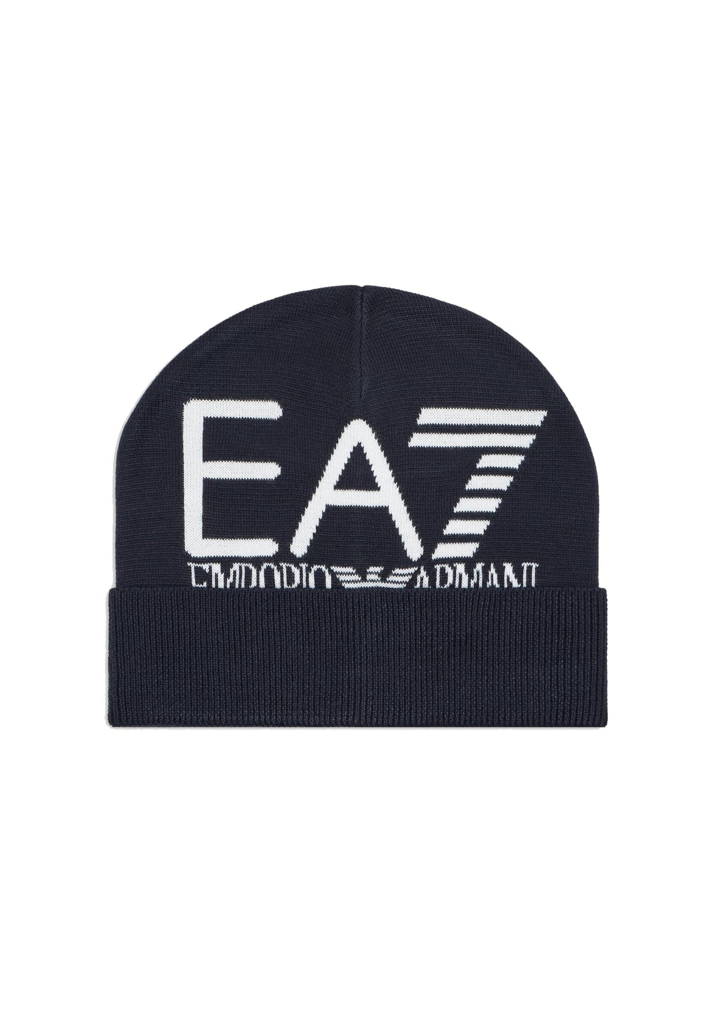 Berretto invernale blu e scritta grigia Beanie Visibility EA7 Armani A25 7X000006 AF11994 MB038MB038 EA7 
