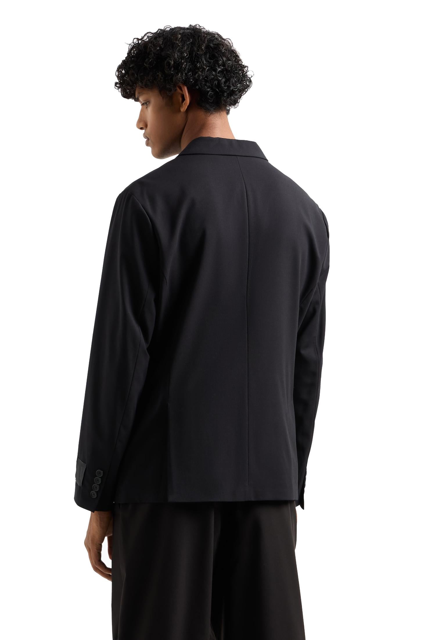 Giacca blazer nera monopetto Armani Exchange A25 XM000345 AF10897 UC001UC001 ARMANI EXCHANGE 