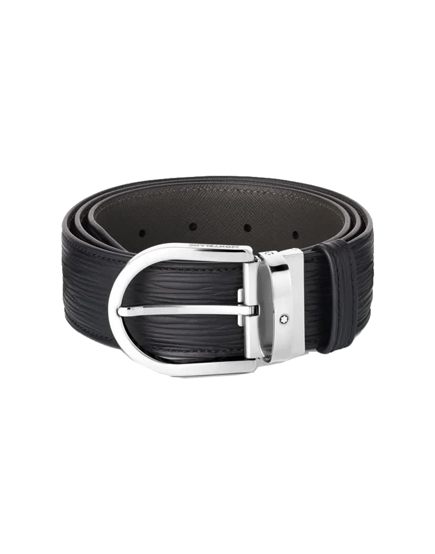 Cintura Nera Pelle Montblanc