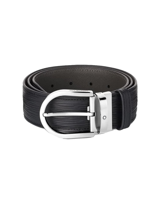 Cintura Nera Pelle Montblanc