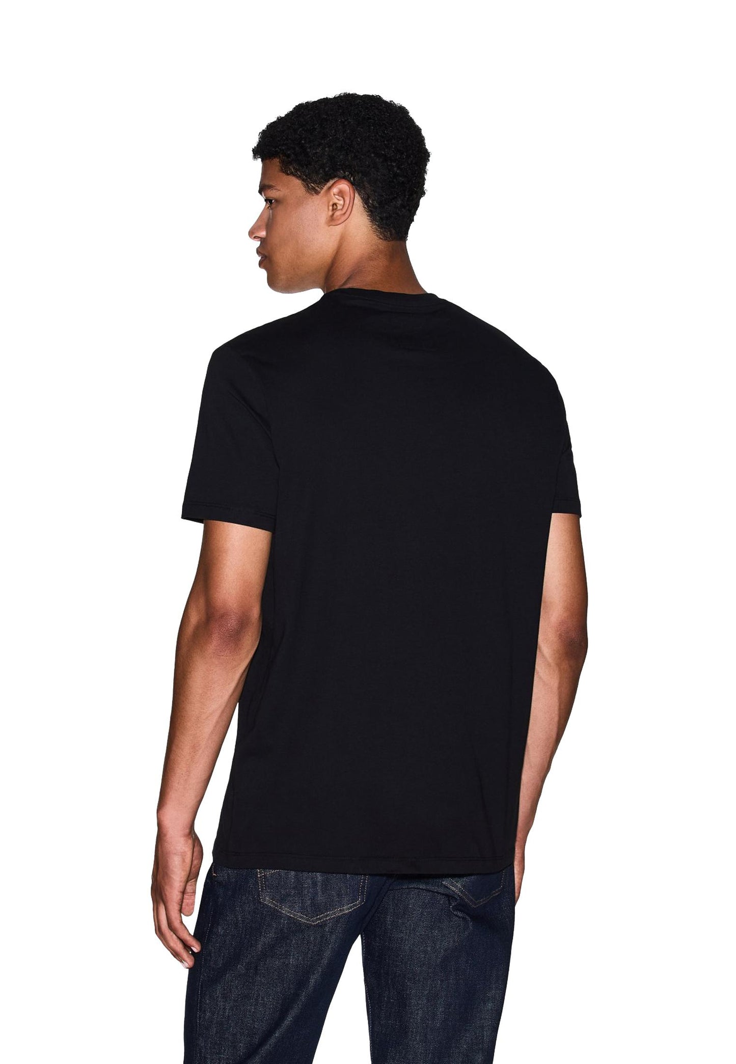 T-shirt girocollo nera regular fit Armani Exchange A25 XM000365 AF12308 UC001UC001 ARMANI EXCHANGE 