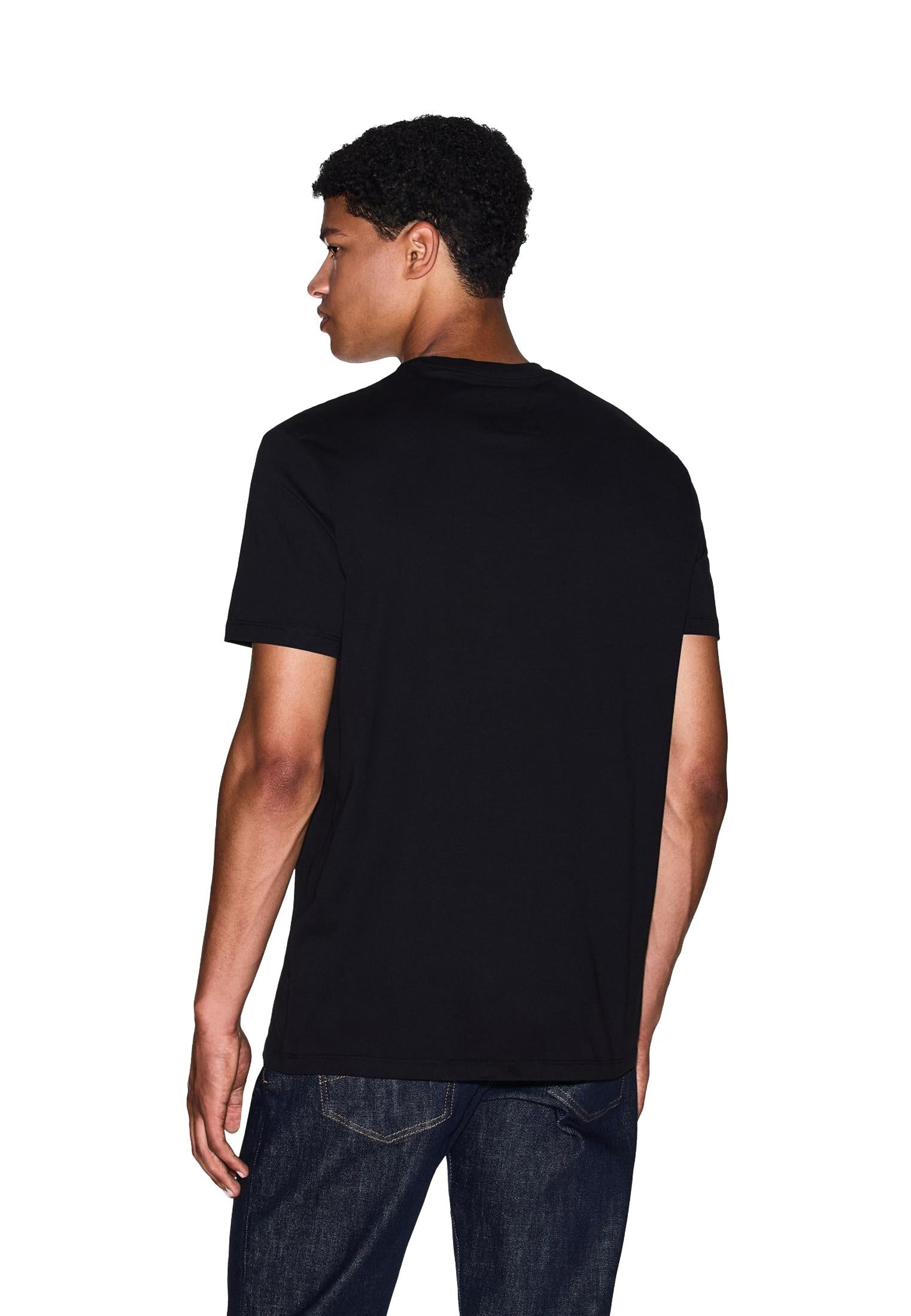 T-shirt girocollo nera regular fit Armani Exchange A25 XM000365 AF12308 UC001UC001 ARMANI EXCHANGE 