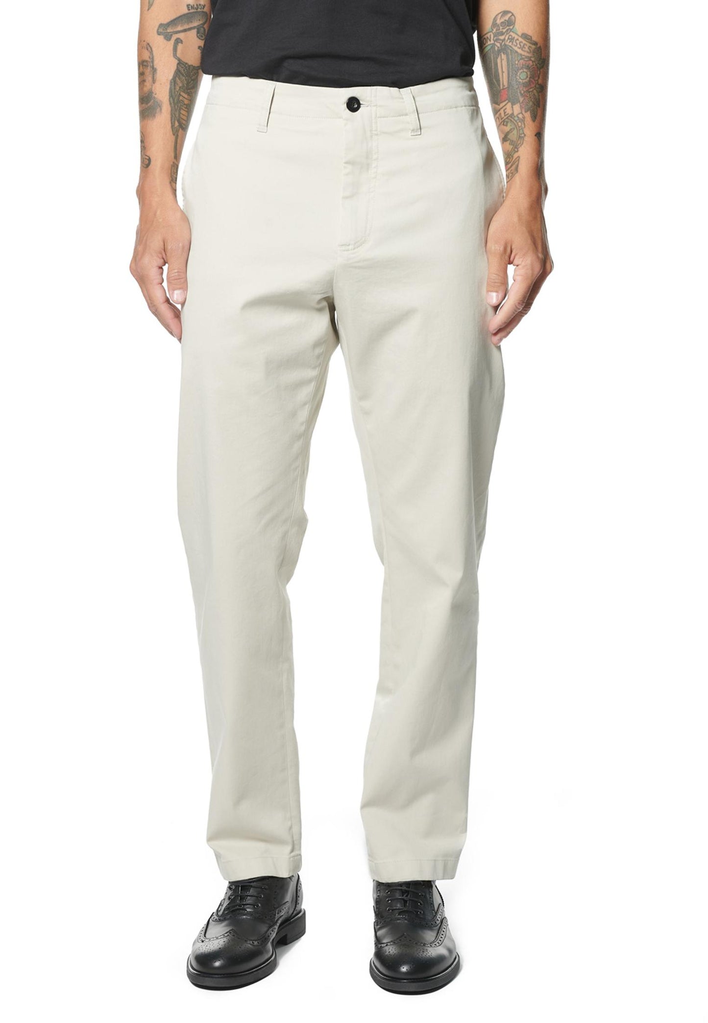 Pantaloni cotone chino panna Department Five P24