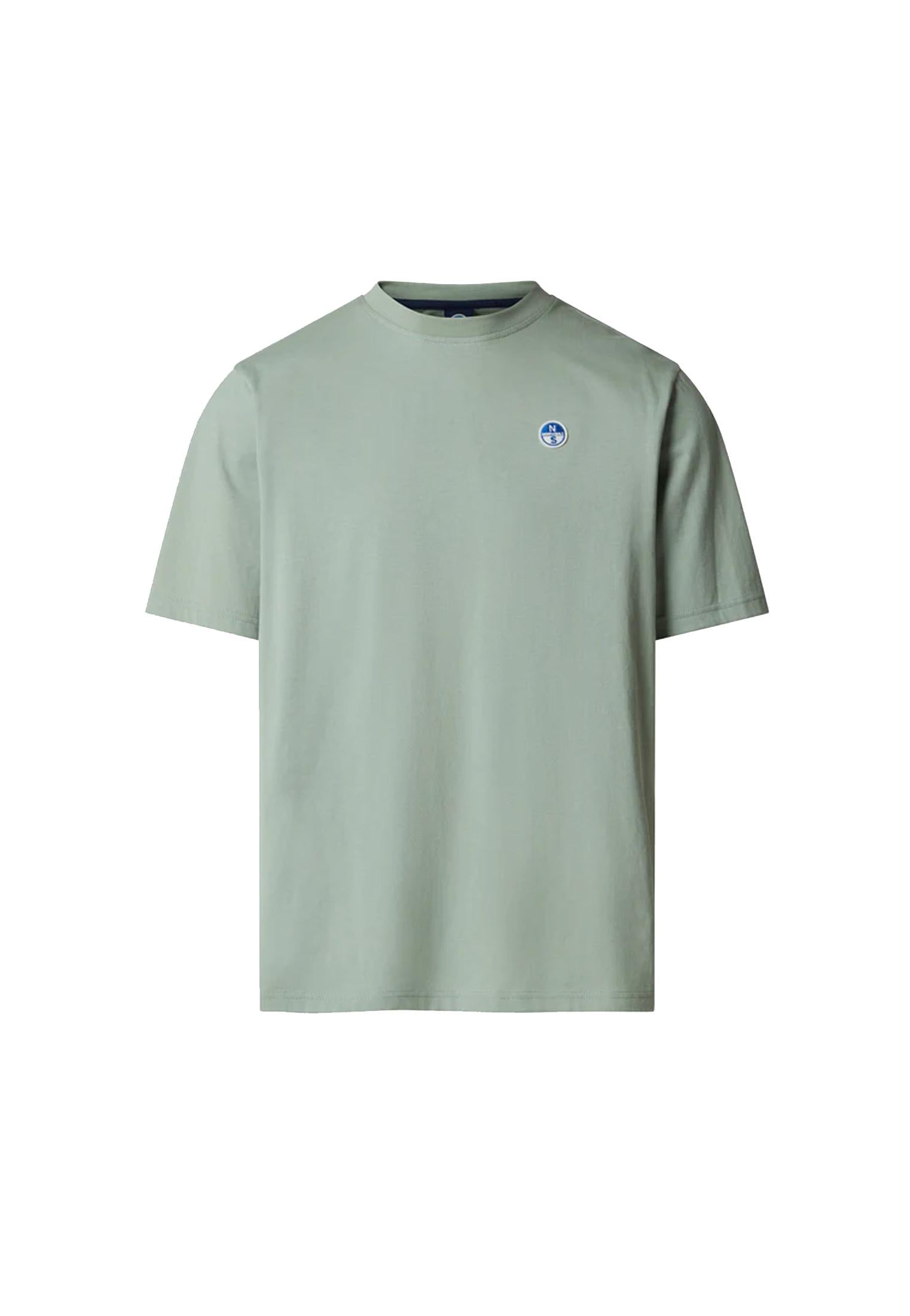 T-shirt girocollo verde salvia cotone North Sails P26 692990 04280428 NORTH SAILS 