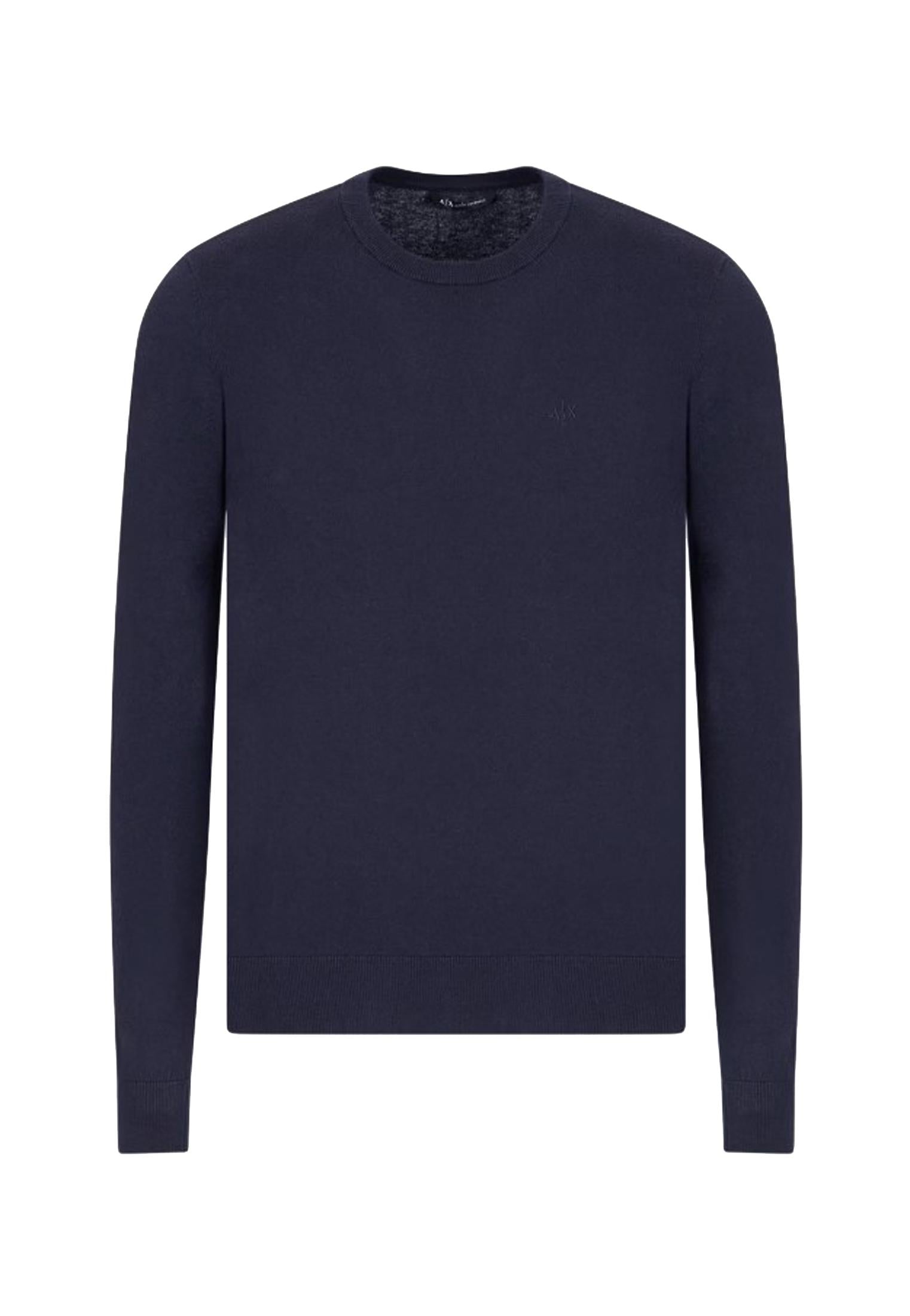 Maglione sottile girocollo cotone cashmere blu navu Armani Exchange P25 8NZM6AZM1HZ 15101510 ARMANI EXCHANGE 