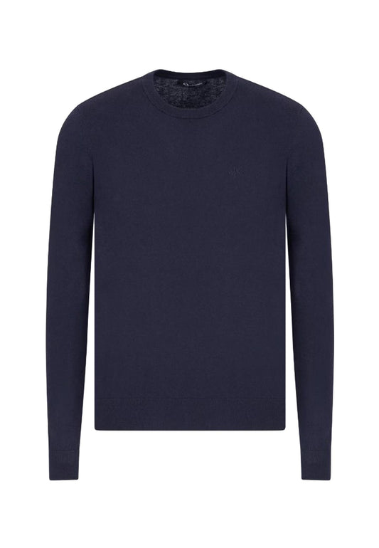 Maglione sottile girocollo cotone cashmere blu navu Armani Exchange P25 8NZM6AZM1HZ 15101510 ARMANI EXCHANGE 