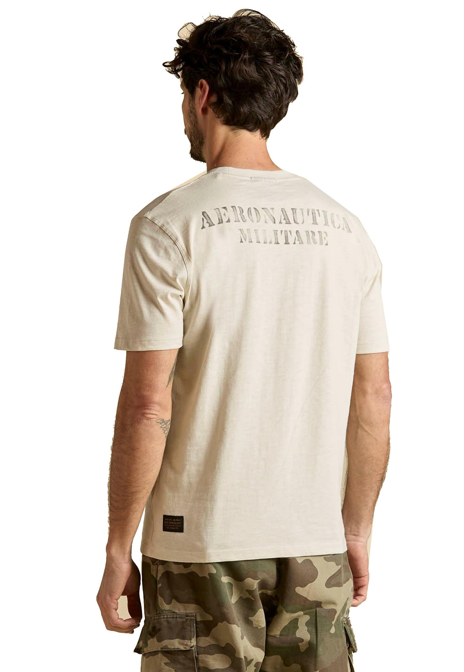 T-shirt bianca girocollo IX Gruppo Caccia Aeronautica Militare P26 261TS2543UJ00686 7307873078 AERONAUTICA MILITARE 