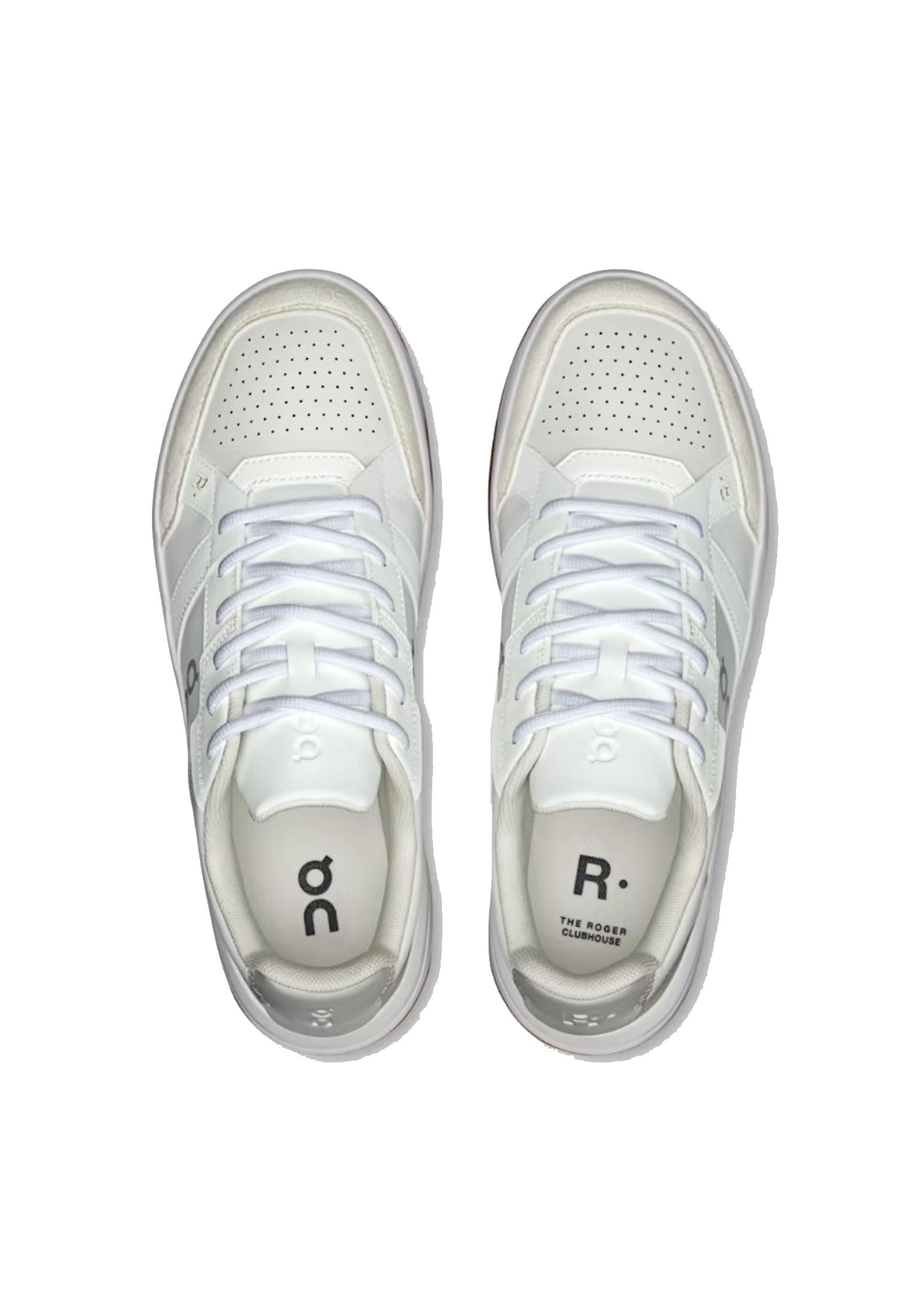 Scarpe sneakers da ginnastica bianche tennis The Roger Cloudhouse ON P26 3MF10540924 White Ivory ON 
