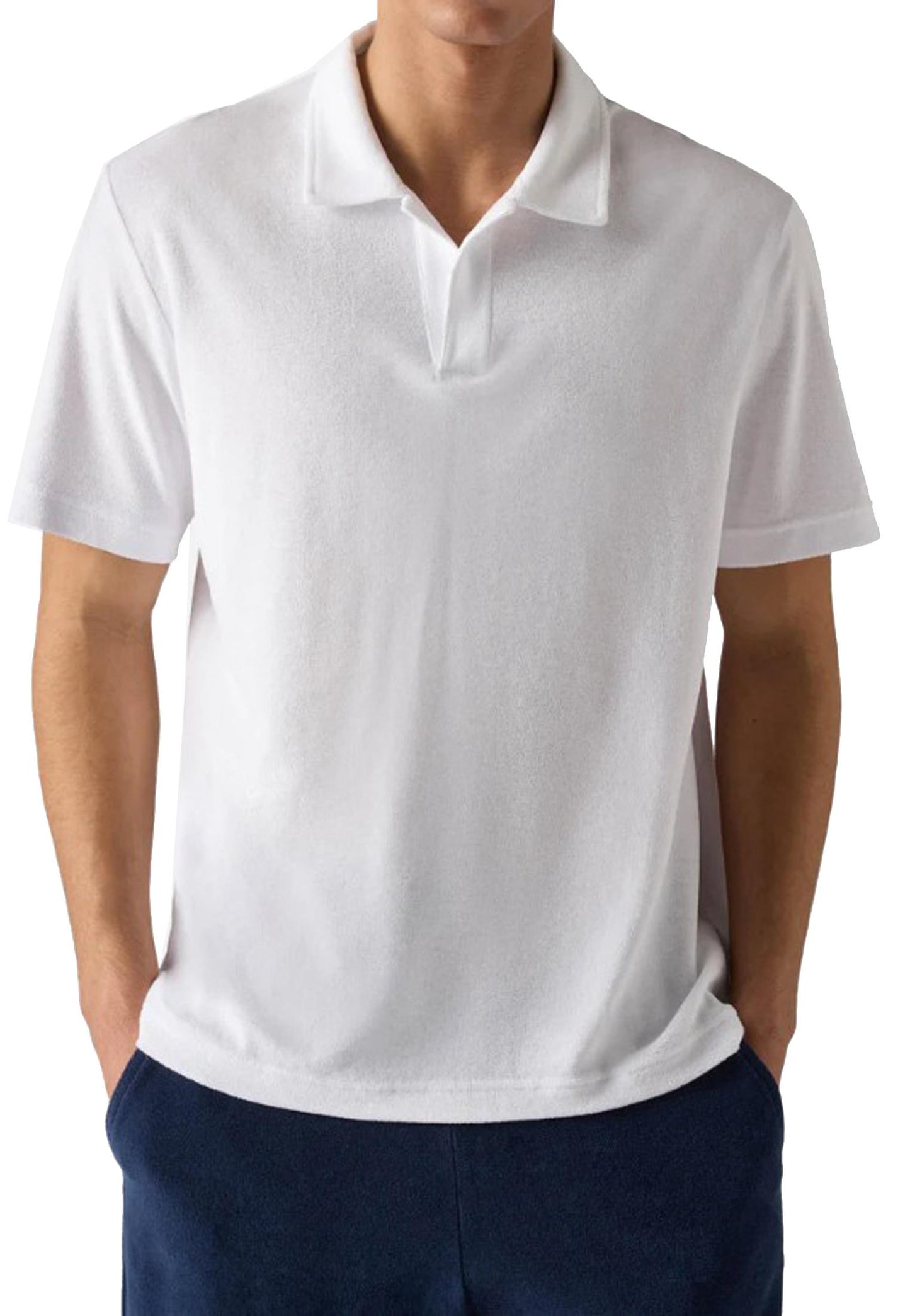 Polo bianca spugna manica corta Jeremy MC2 Saint Barth P26 JER0001 00151L00151L MC2 
