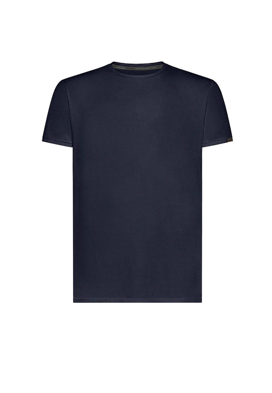 T-shirt girocollo blu elasticizzata Oxford Logo RRD P26 26216 6161 RRD 