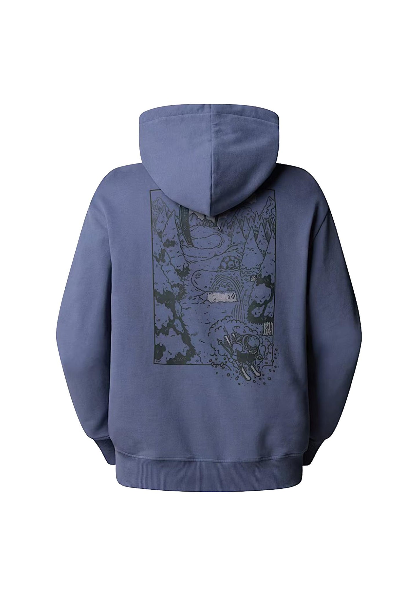 Felpa con cappuccio blu Powder Days Relaxed The North Face A25 NF0A8E4GBTR1 NFBTRNFBTR THE NORTH FACE 