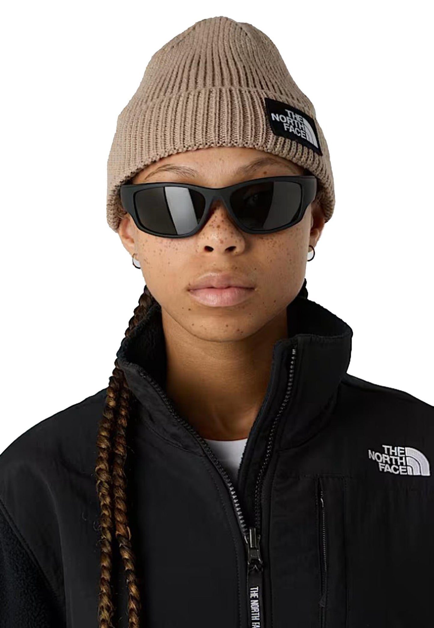 Berretto beige con risvolto e logo box The North Face A25 NF0A8CHEBOX1 NFBOXNFBOX THE NORTH FACE 