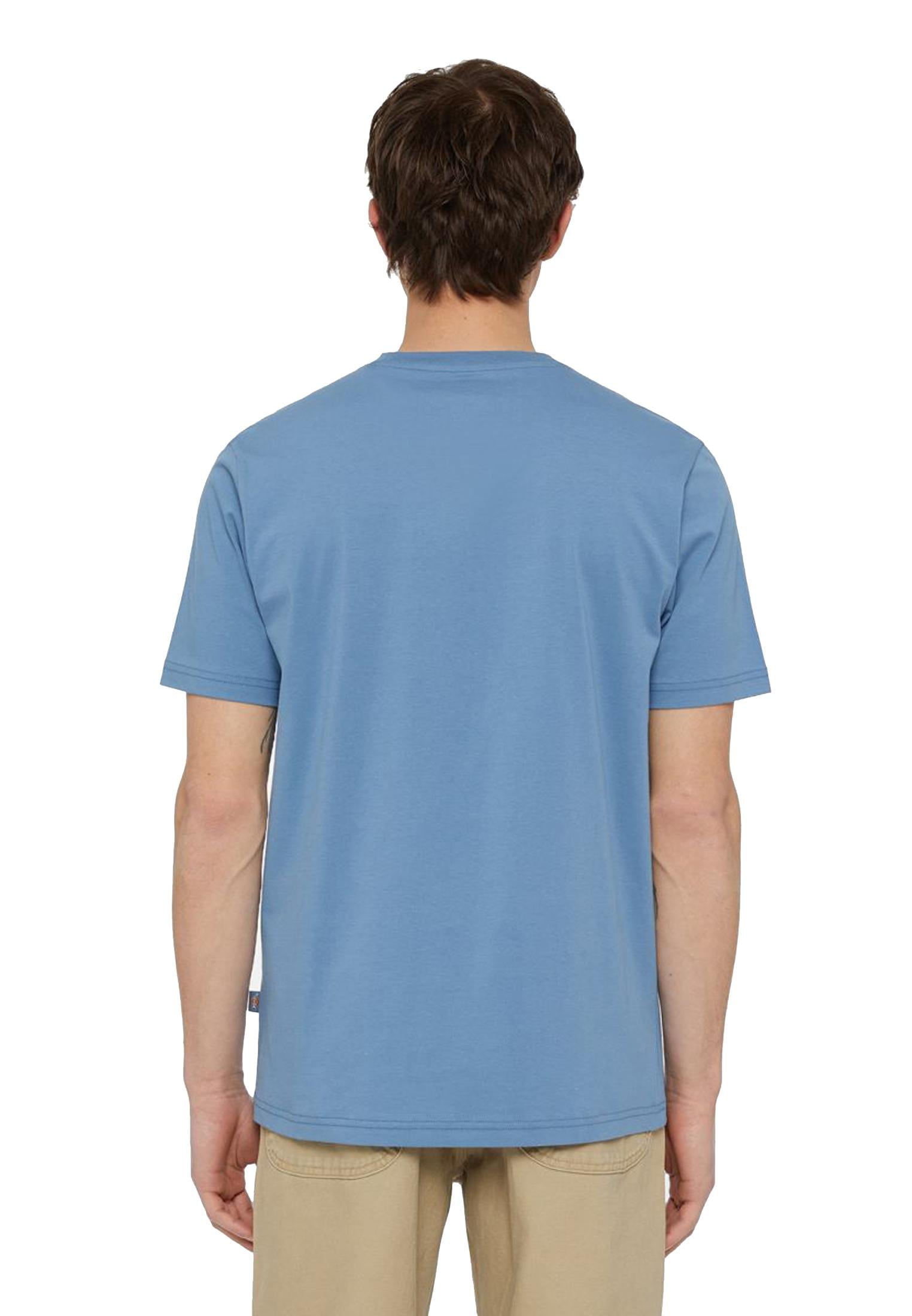 T-shirt girocollo cotone blu Mapleton Dickies P24 DK0A4XDBH171 H171 DICKIES 