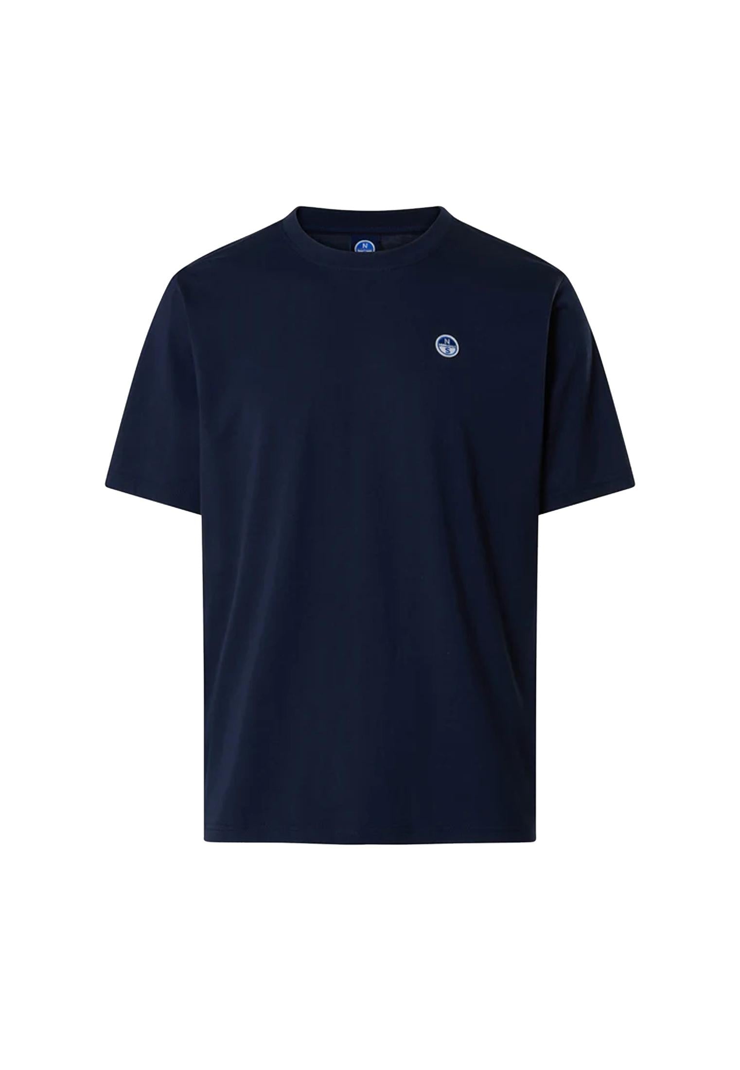 T-shirt girocollo blu cotone North Sails P26 692990 08020802 NORTH SAILS 