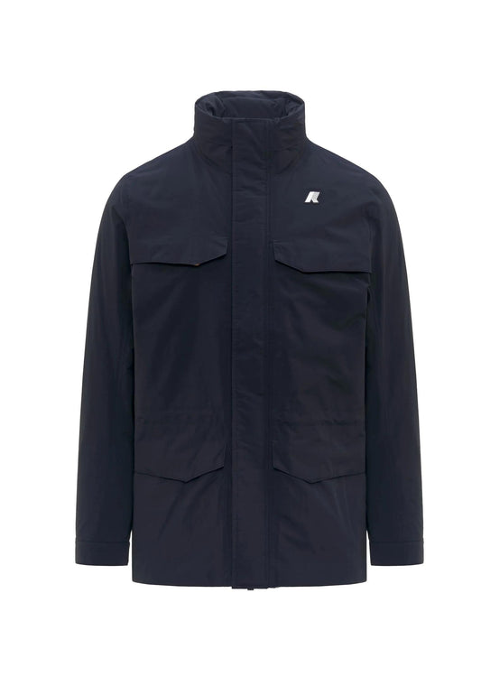 Giacca impermeabile blu Manuel Warm K-way A25 K8136VW K89K89 K-WAY 