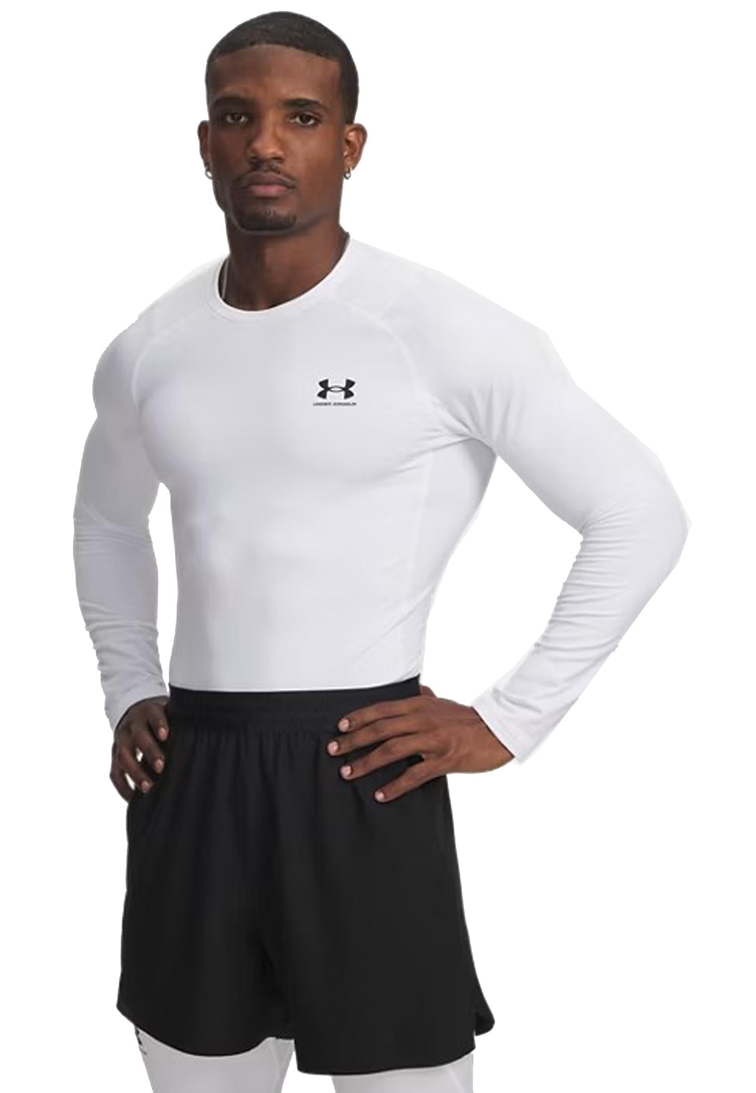 T-shirt manica lunga fitness bianca allenamento Armour Fitted Under Armour A25 77-1366068 01000100 UNDER ARMOUR 