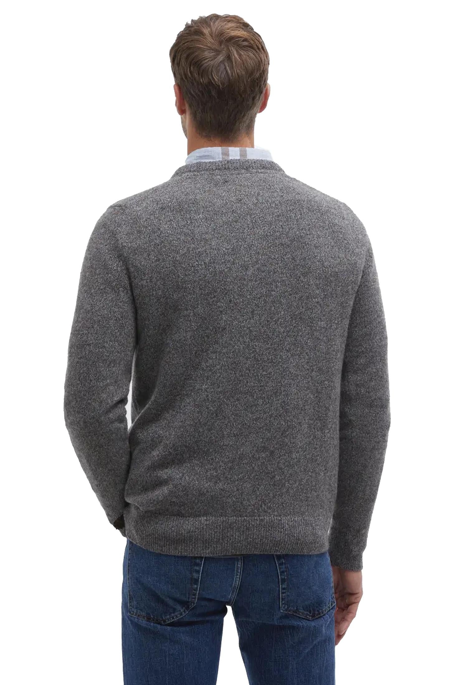 Maglione girocollo lana grigio Essential Tisbury Barbour A25 252MMKN0844 GY78GY78 BARBOUR 