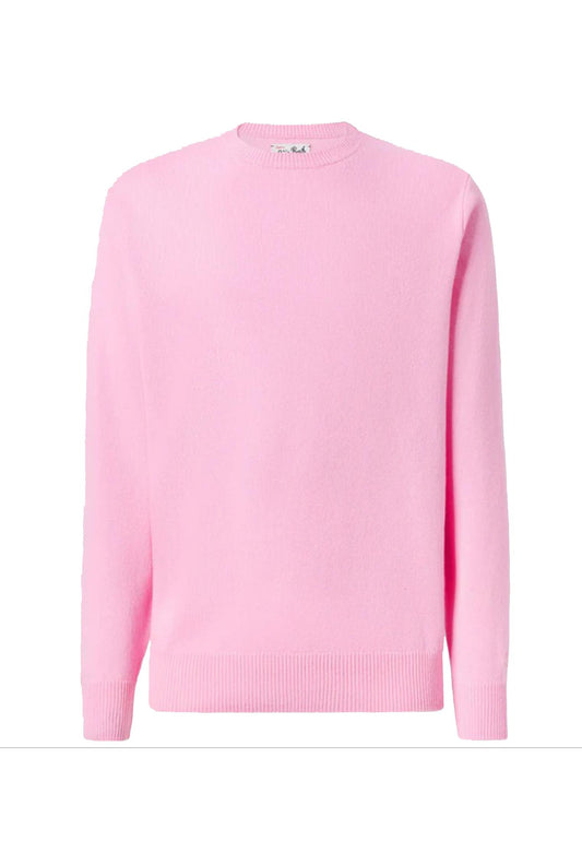 Maglione girocollo rosa lana Regent MC2 Saint Bart A25 REGE011 00101I00101I MC2 