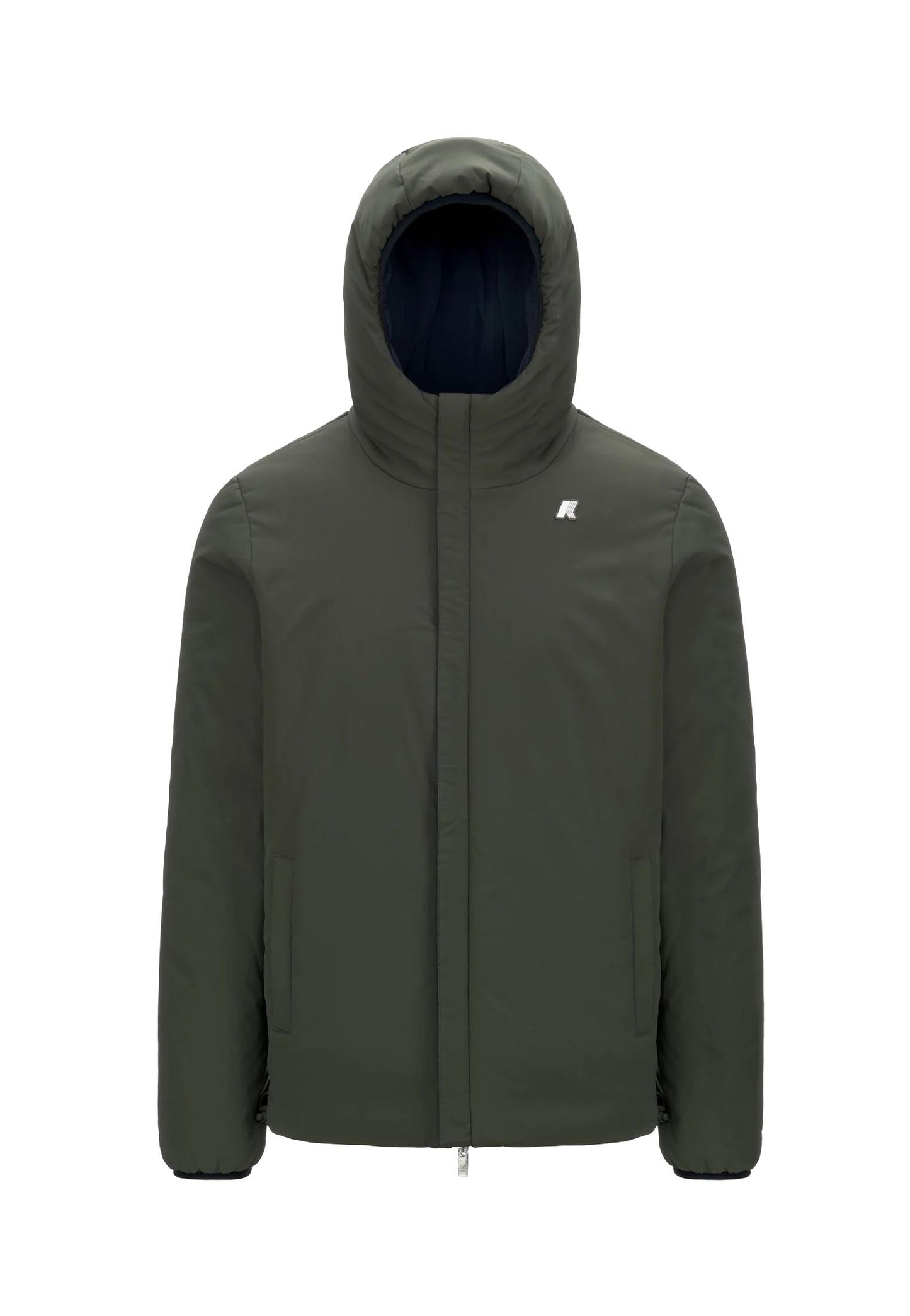 Giacca calda reversibile blu impermeabile antivento Jack St Warm Reversibile K-way A25 K6128VW AG5AG5 K-WAY 