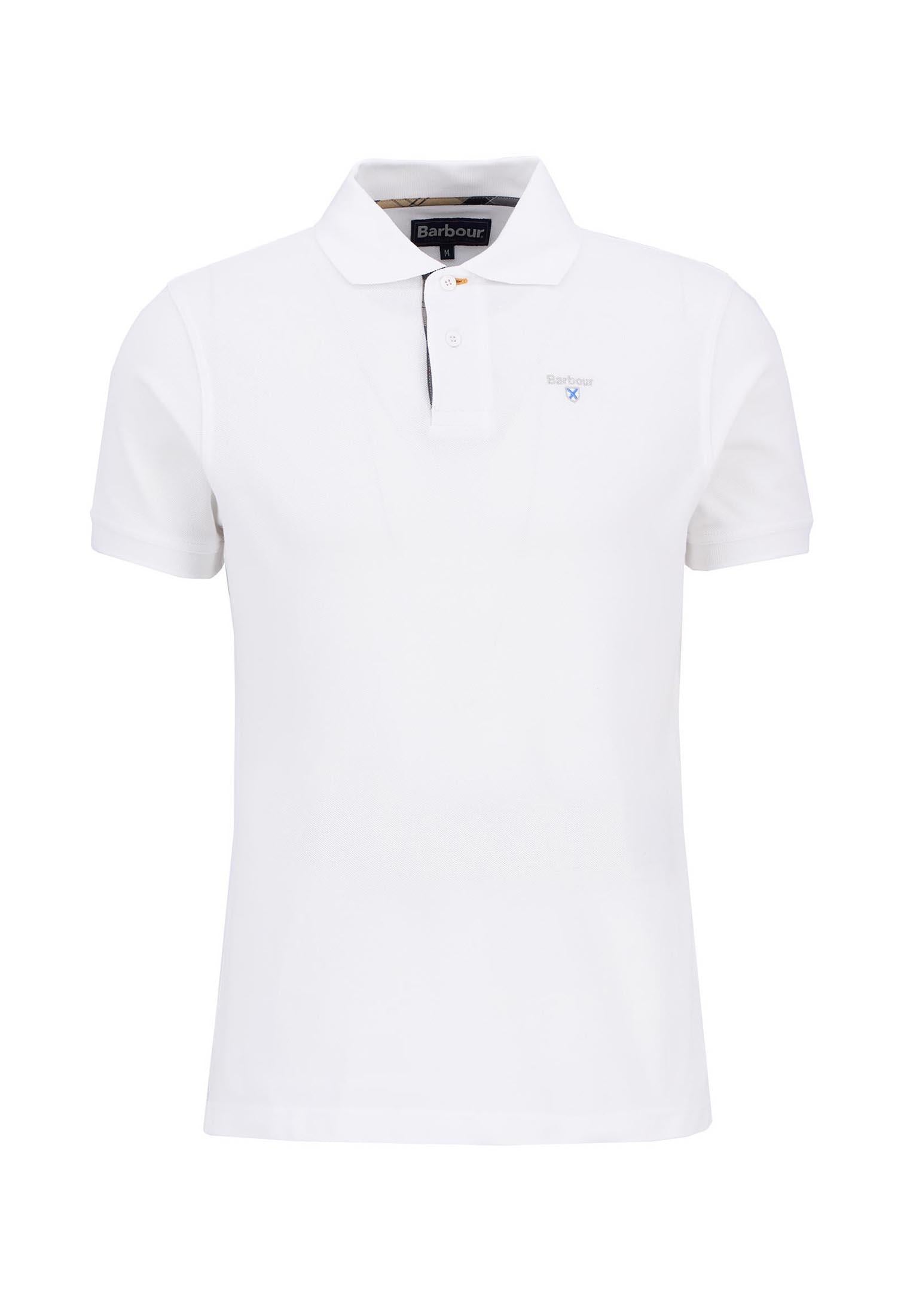 Polo mezza manica classica bianca Barbour P26 MML0012 WH11WH11 BARBOUR 