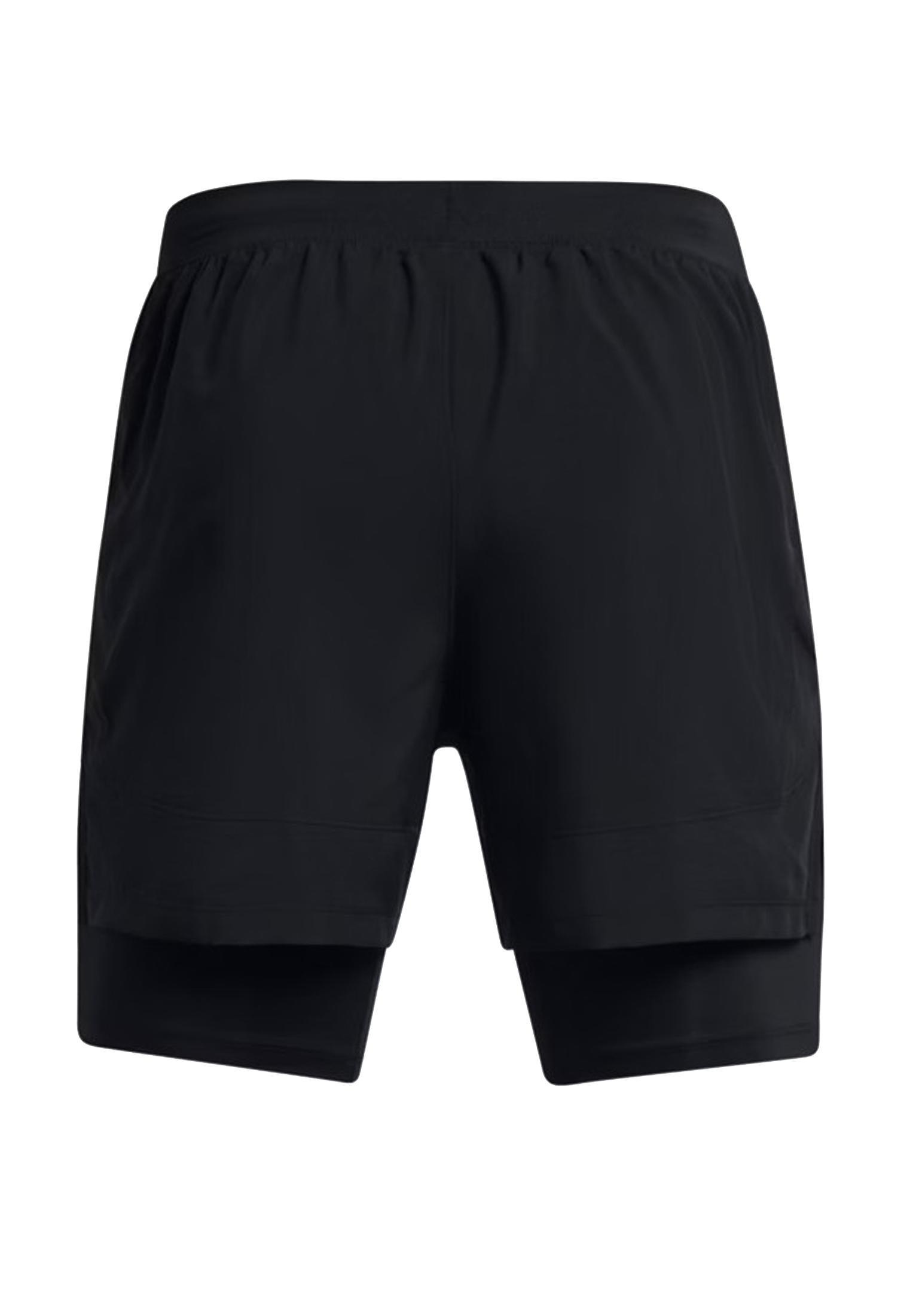 Pantaloncini doppi shorts sportivi allenamento neri Launch Under Armour A25 77-1382640 00010001 UNDER ARMOUR 