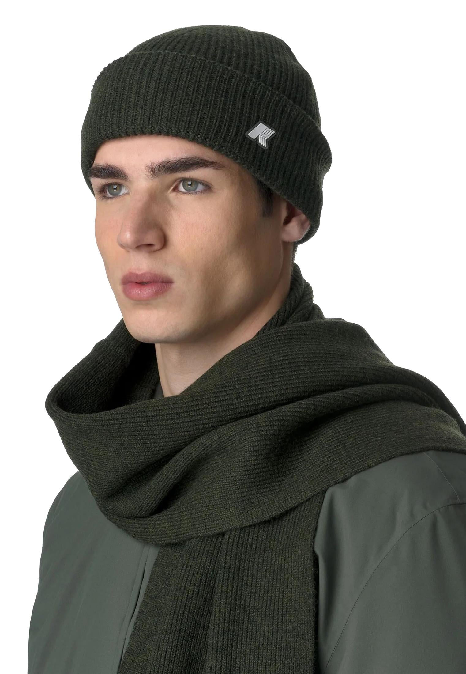 Berretto lana verde scuro Brice Cardigan K-Way A25 K2132HW AZ4AZ4 K-WAY 