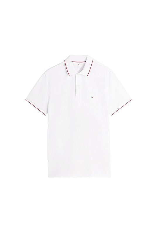 Polo bianca bordi rossi Performance regular fit Tommy Hilfiger P26 MW0MW37310YBR YBRYBR TOMMY HILFIGER 