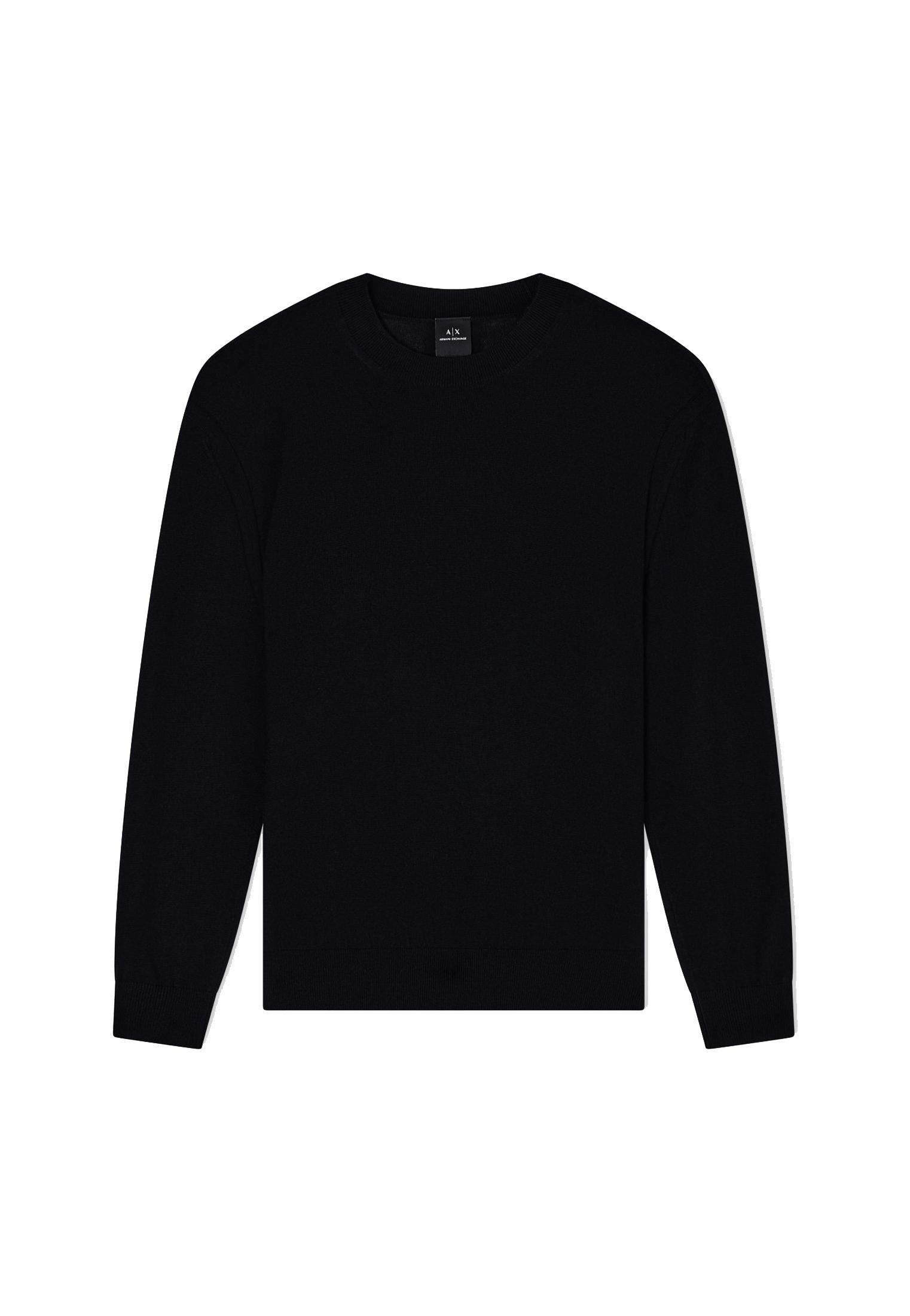 Maglione girocollo nero misto lana Armani Exchange A25 XM001878 AF11982 UC001UC001 ARMANI EXCHANGE 