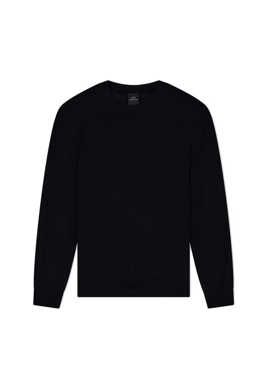 Maglione girocollo nero misto lana Armani Exchange A25 XM001878 AF11982 UC001UC001 ARMANI EXCHANGE 