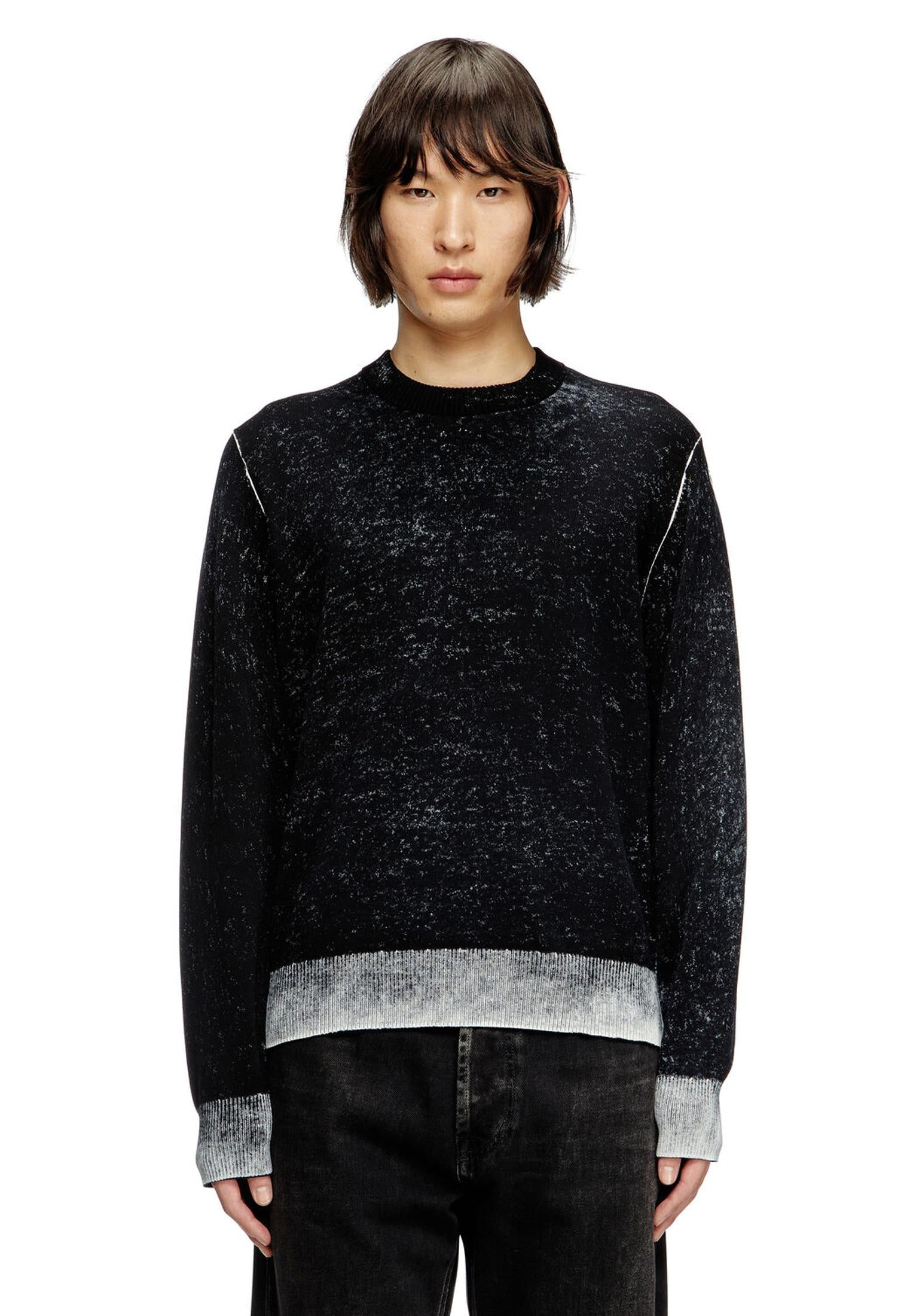 Maglia pullover cotone nera K-Larence-B Diesel A25 A11187-0BEAR 44 DIESEL 