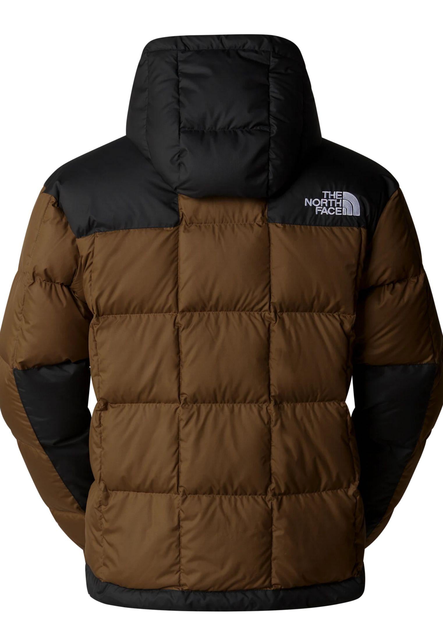 Giubbotto in piumino con cappuccio marrone The North Face Lhotse A24 NF0A853C1OI1 NF1OINF1OI THE NORTH FACE 