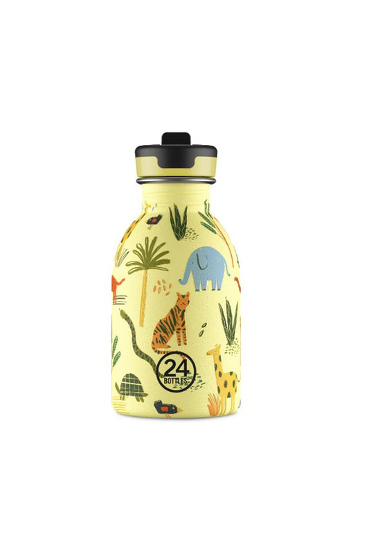Borraccia bambini jungle Friends 250ml Kids Bottle 24Bottles 1673-JUNGLE FRIENDS 250 MLJUNGLE FRIENDS 24BOTTLES 