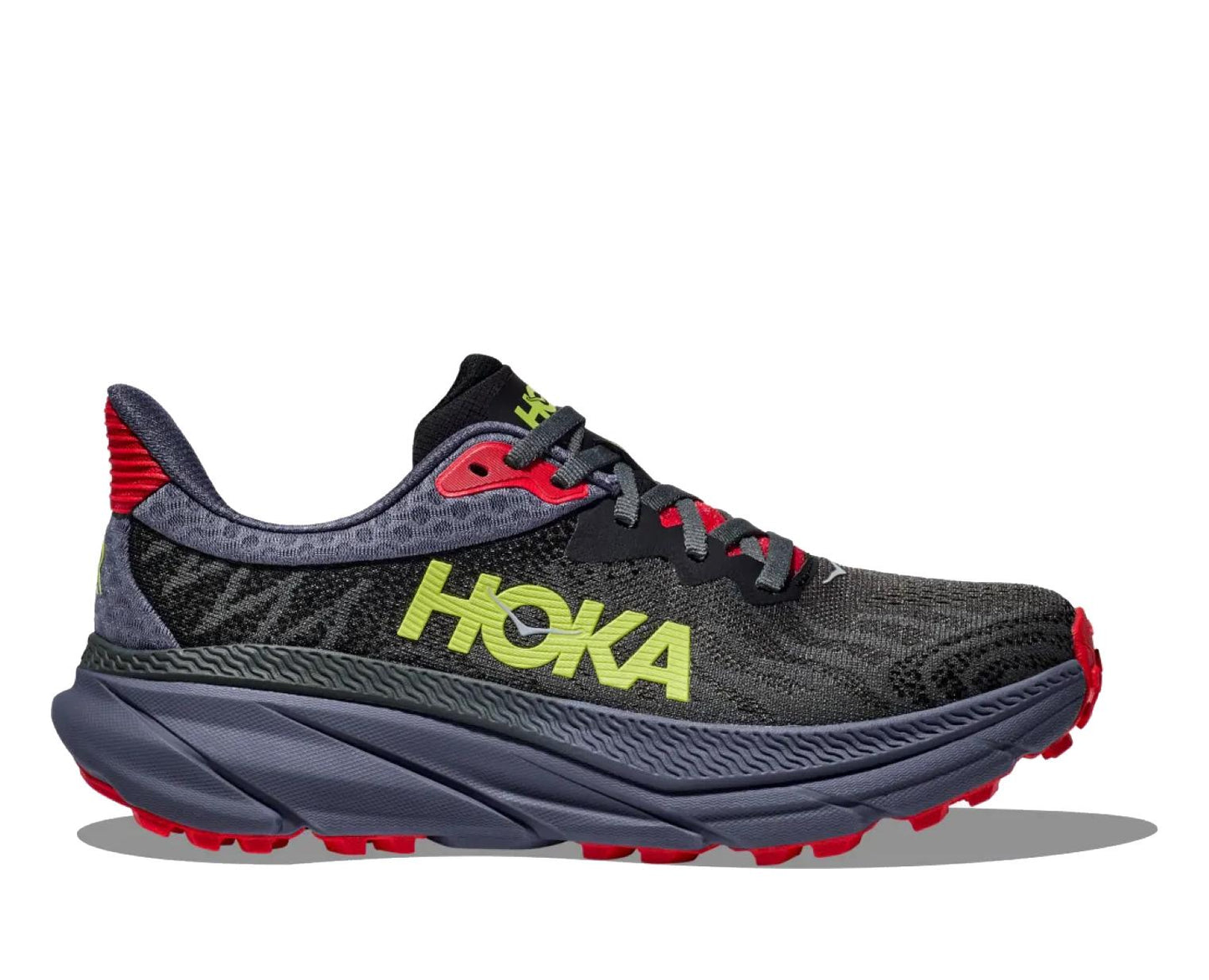 Scarpe sneakers da corsa uomo nere e rosse Challenger 7 Hoka A24