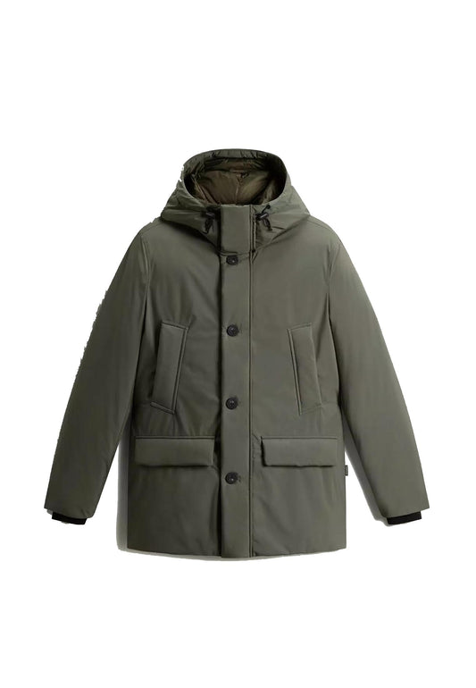 Giubbotto verde Arctic Parka Cloud con cappuccio Woolrich A25 CFWOOU2092MRUT5182 614614 WOOLRICH 