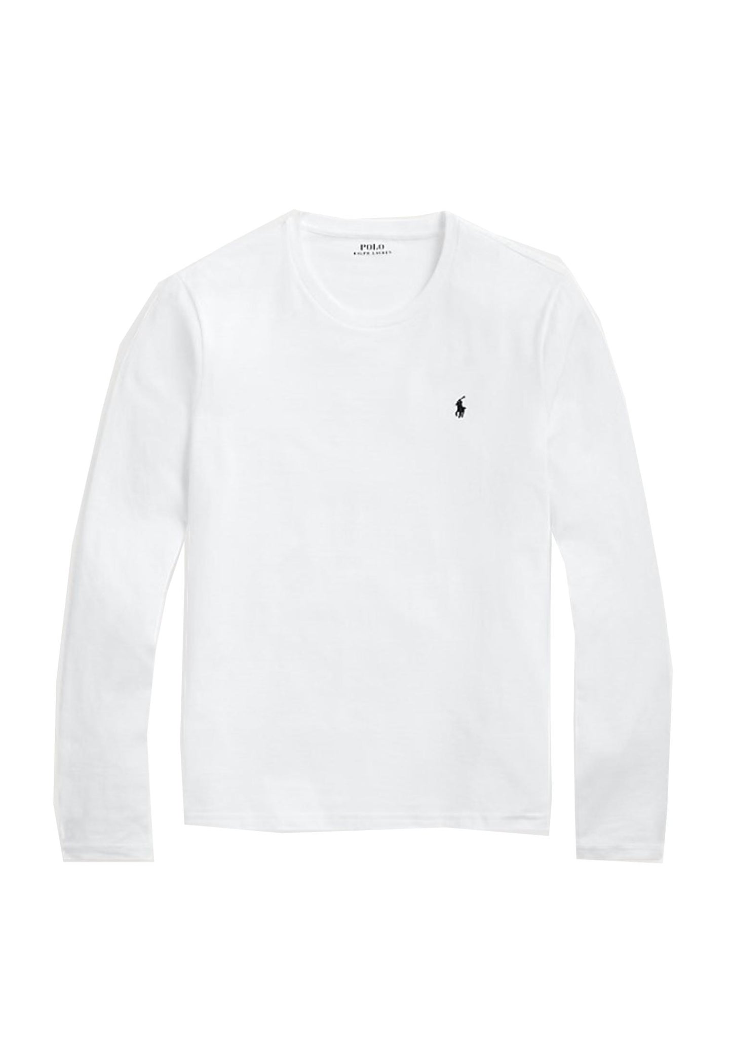T-shirt manica lunga intima da notte cotone bianca girocollo Polo Ralph Lauren P25