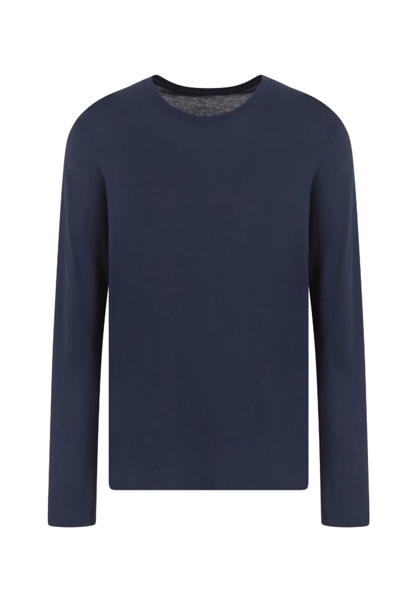 T-shirt girocollo blu maniche lunghe cotone Armani Exchange P25