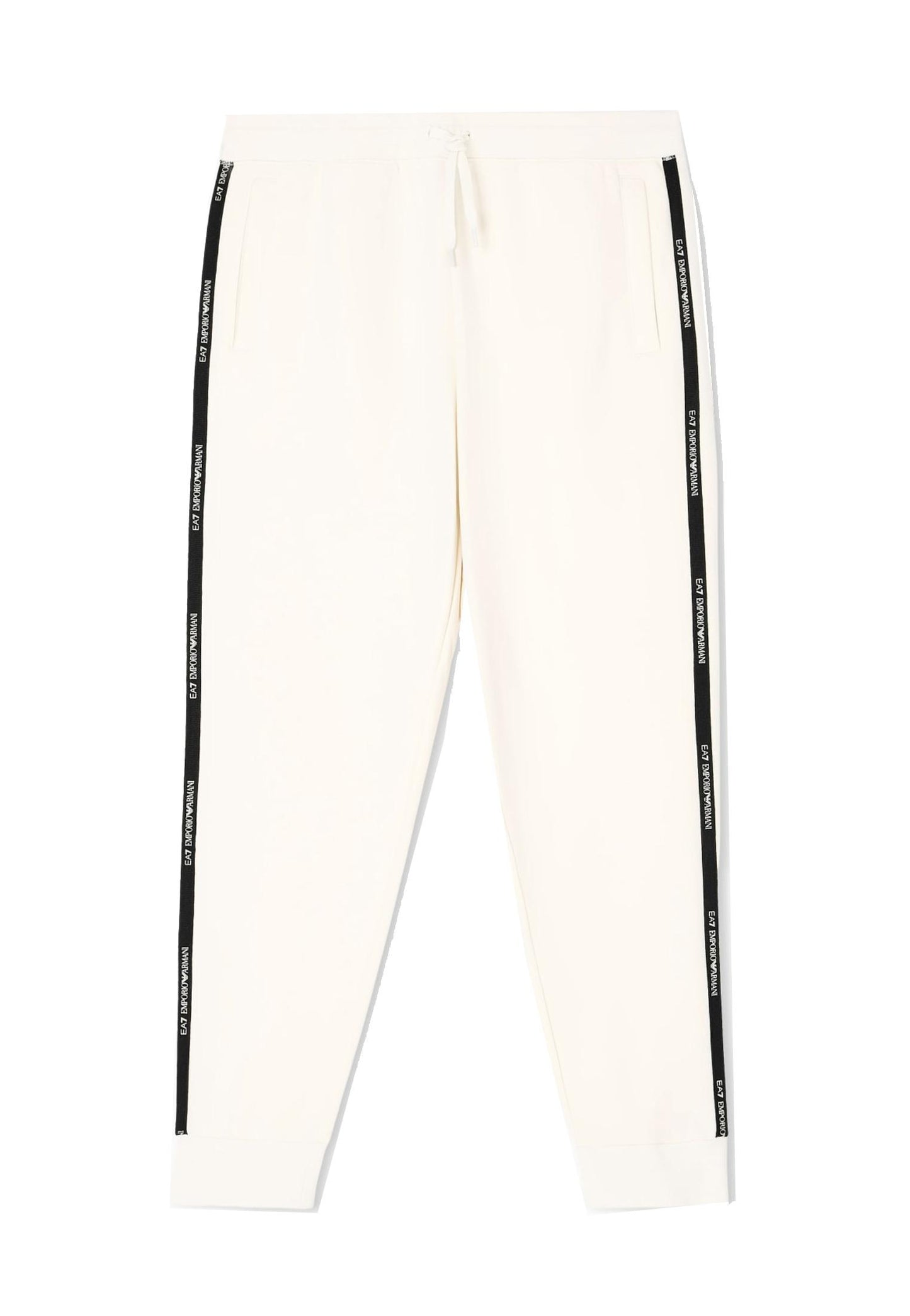 Pantaloni bianchi  jogger sportivi Logo Series EA7 Armani A25 7M000974 AF10377 U1105U1105 EA7 