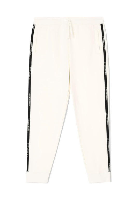 Pantaloni bianchi  jogger sportivi Logo Series EA7 Armani A25 7M000974 AF10377 U1105U1105 EA7 