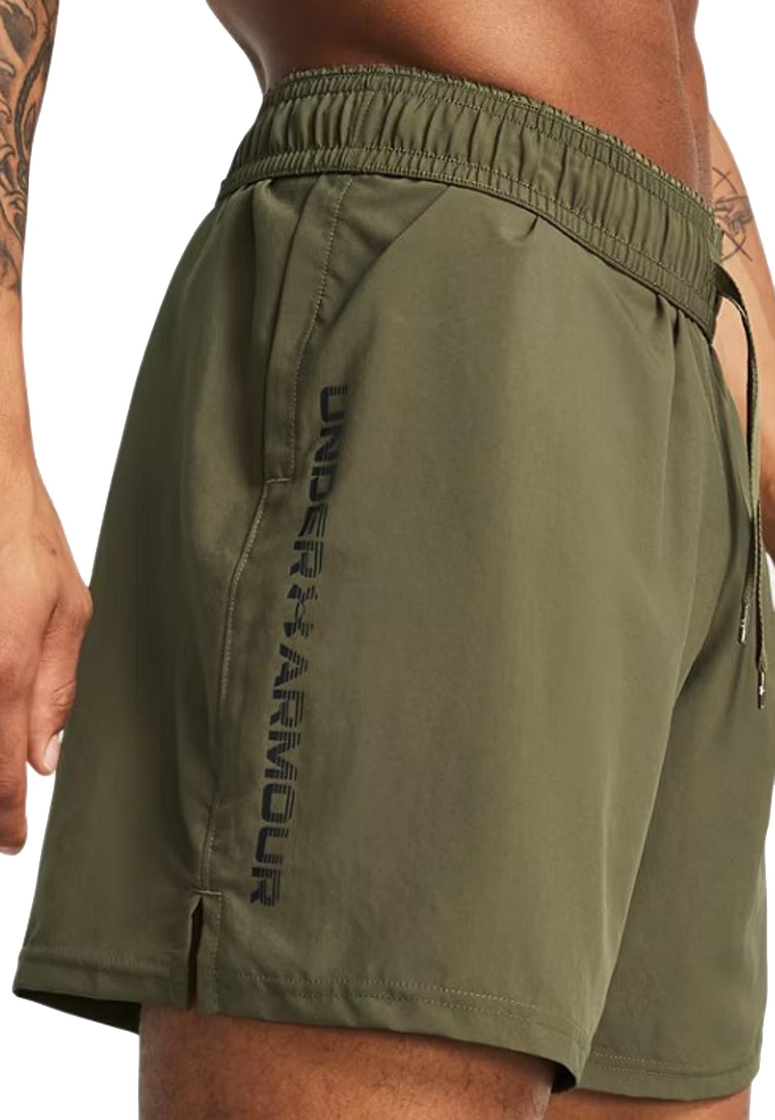 Pantaloncini short allenamento tech woven verdi Under Armour A25 77-1383356 03900390 UNDER ARMOUR 