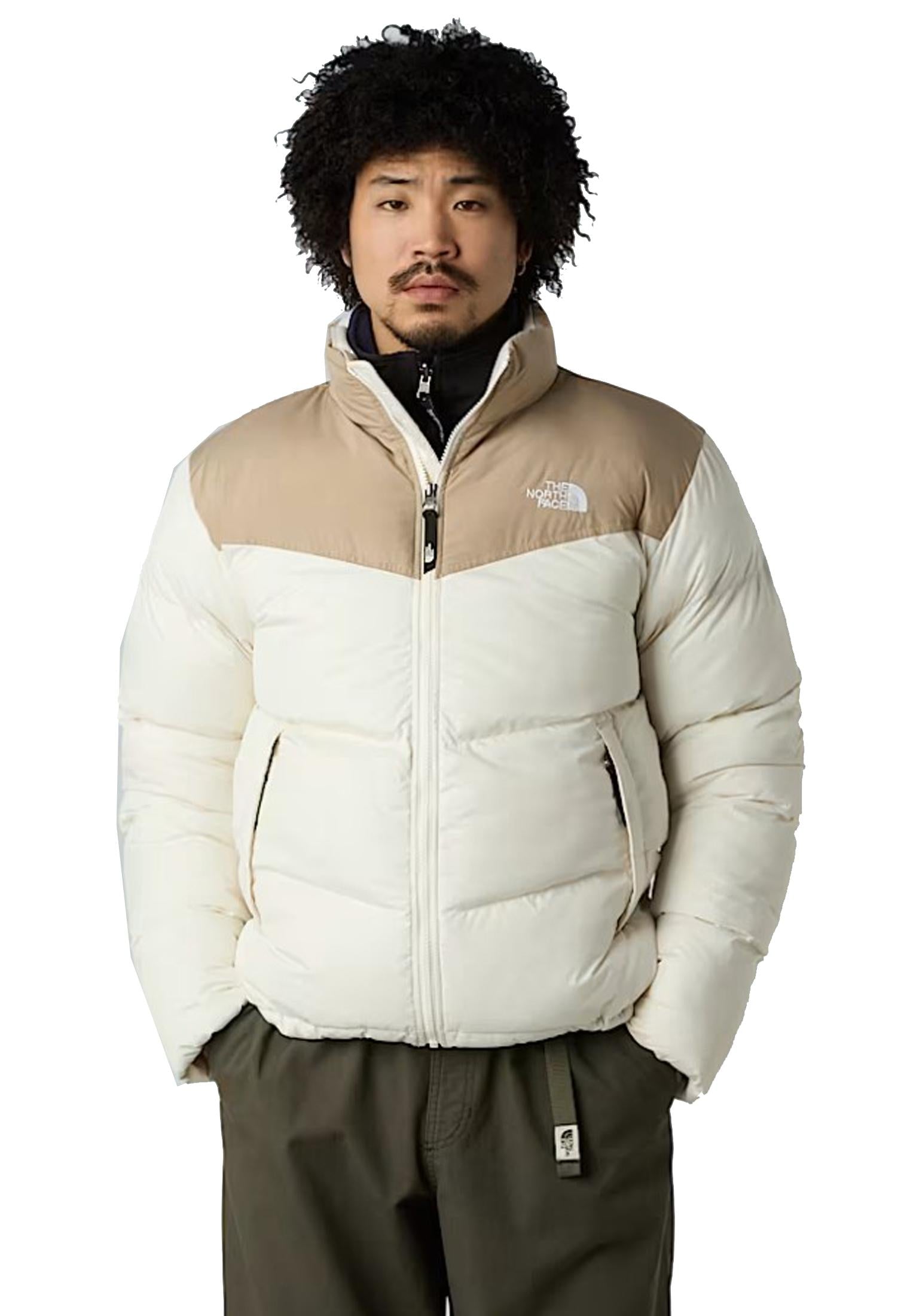 Giubbotto Piumino beige bianco Saikuru The North Face A25 NF0A853IDHS1 NFDHSNFDHS THE NORTH FACE 