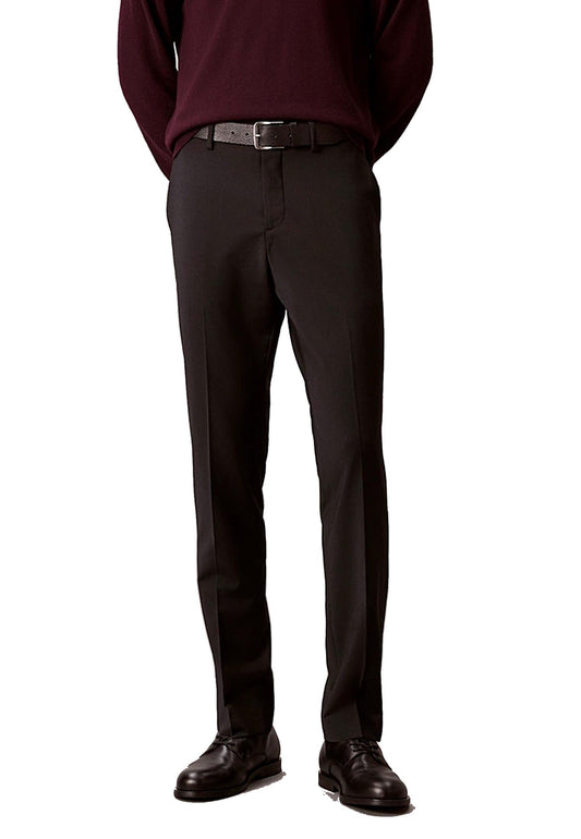 Pantaloni neri leggeri misto lana Calvin Klein P26 LV14LD904GUB1 UB1UB1 CALVIN KLEIN 