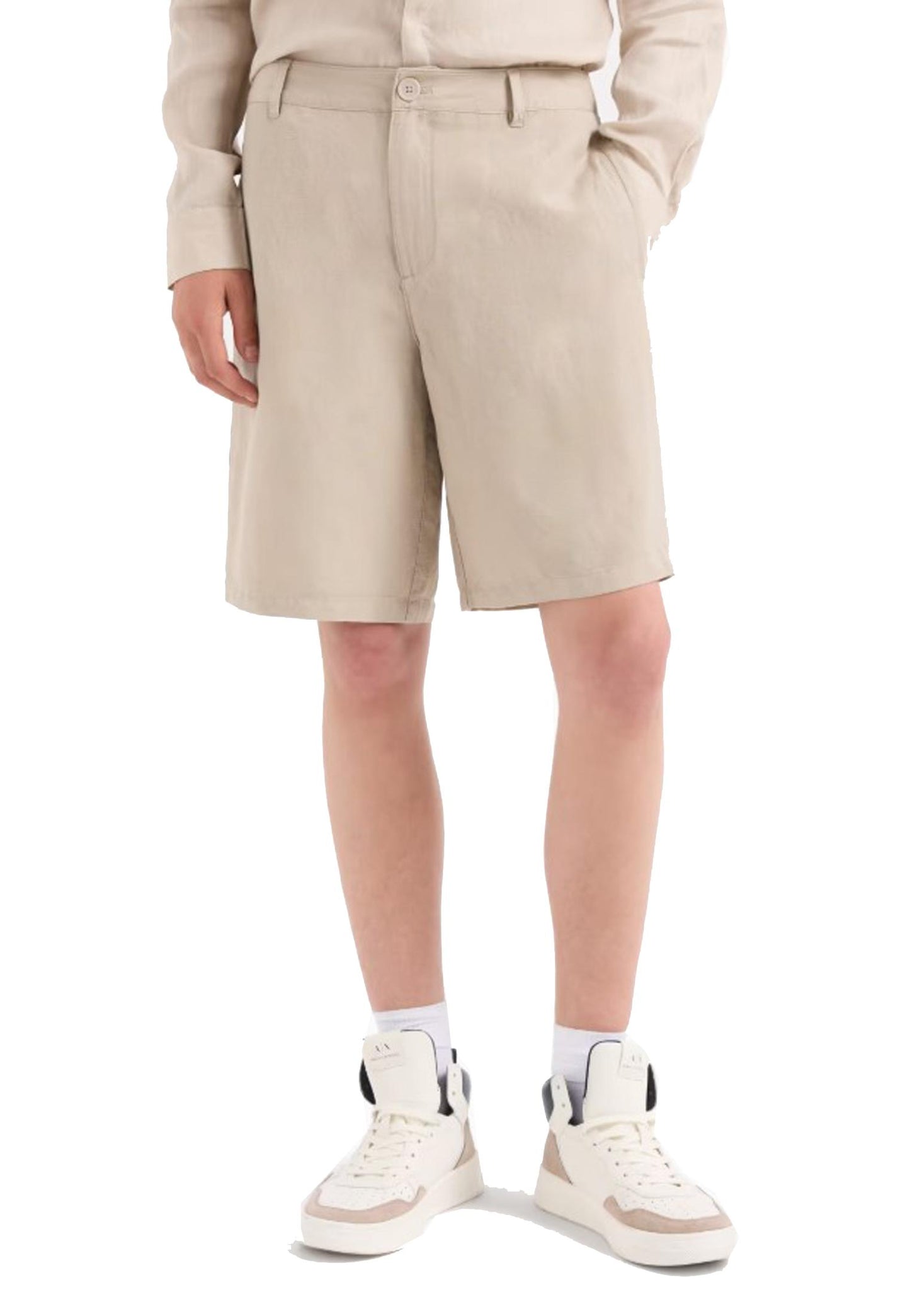 Bermuda Pantaloni Corti beige misto lino Armani Exchange P25 8NZS67ZNFNZ 17241724 ARMANI EXCHANGE 