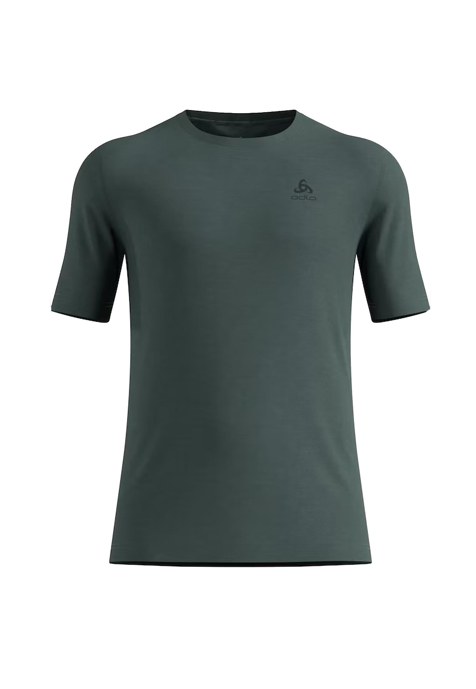 T-shirt girocollo mezza manica verde lana merino termica sci snow Odlo A25 111702 1087710877 ODLO 