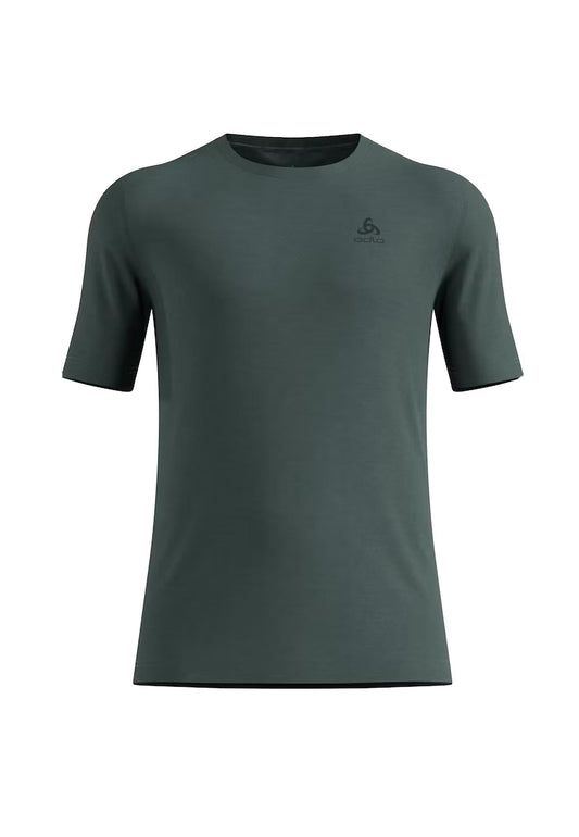 T-shirt girocollo mezza manica verde lana merino termica sci snow Odlo A25 111702 1087710877 ODLO 