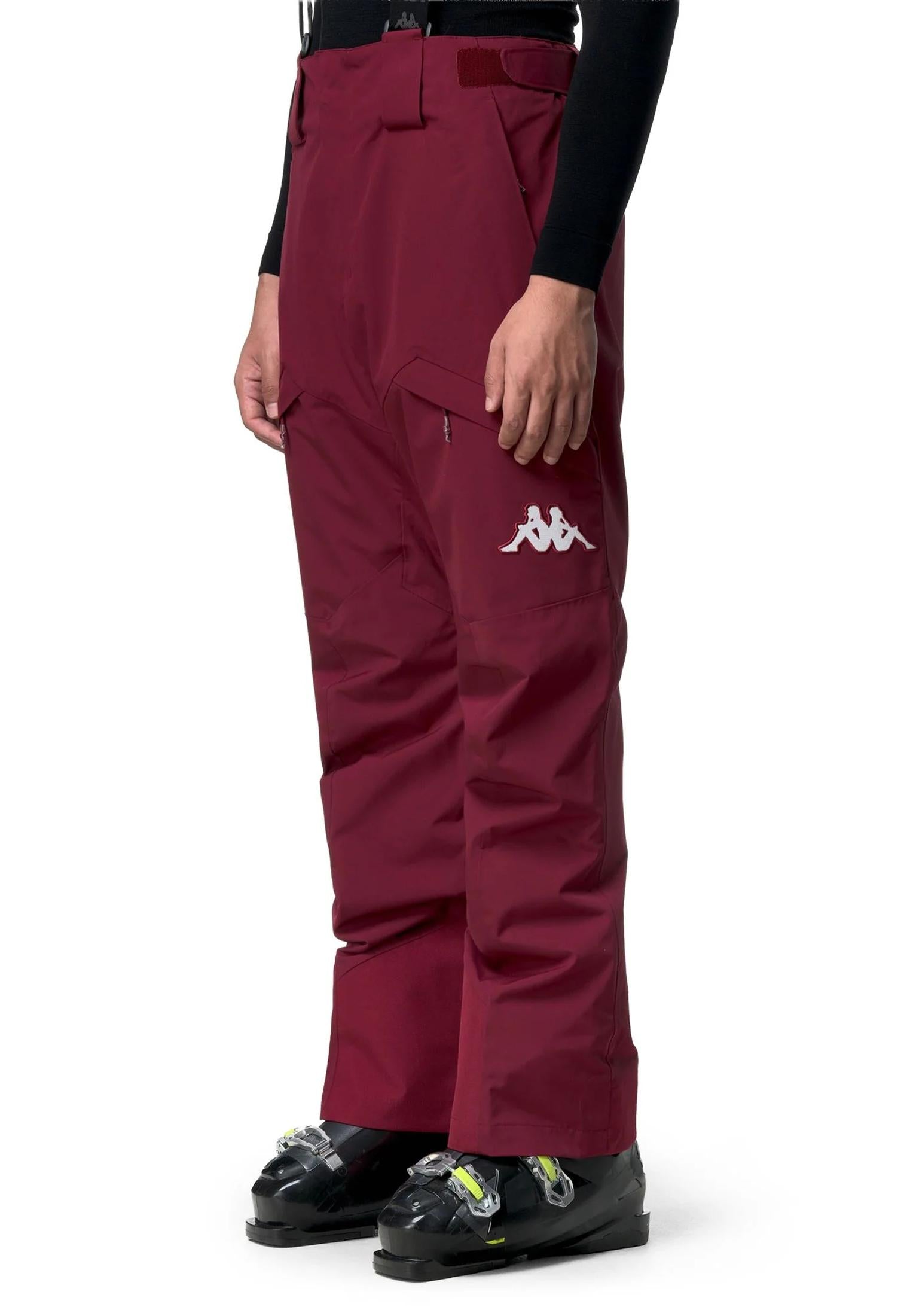 Pantaloni da sci snowboard rossi 622C US Kappa A25 321T6EW WP2WP2 KAPPA SKI 