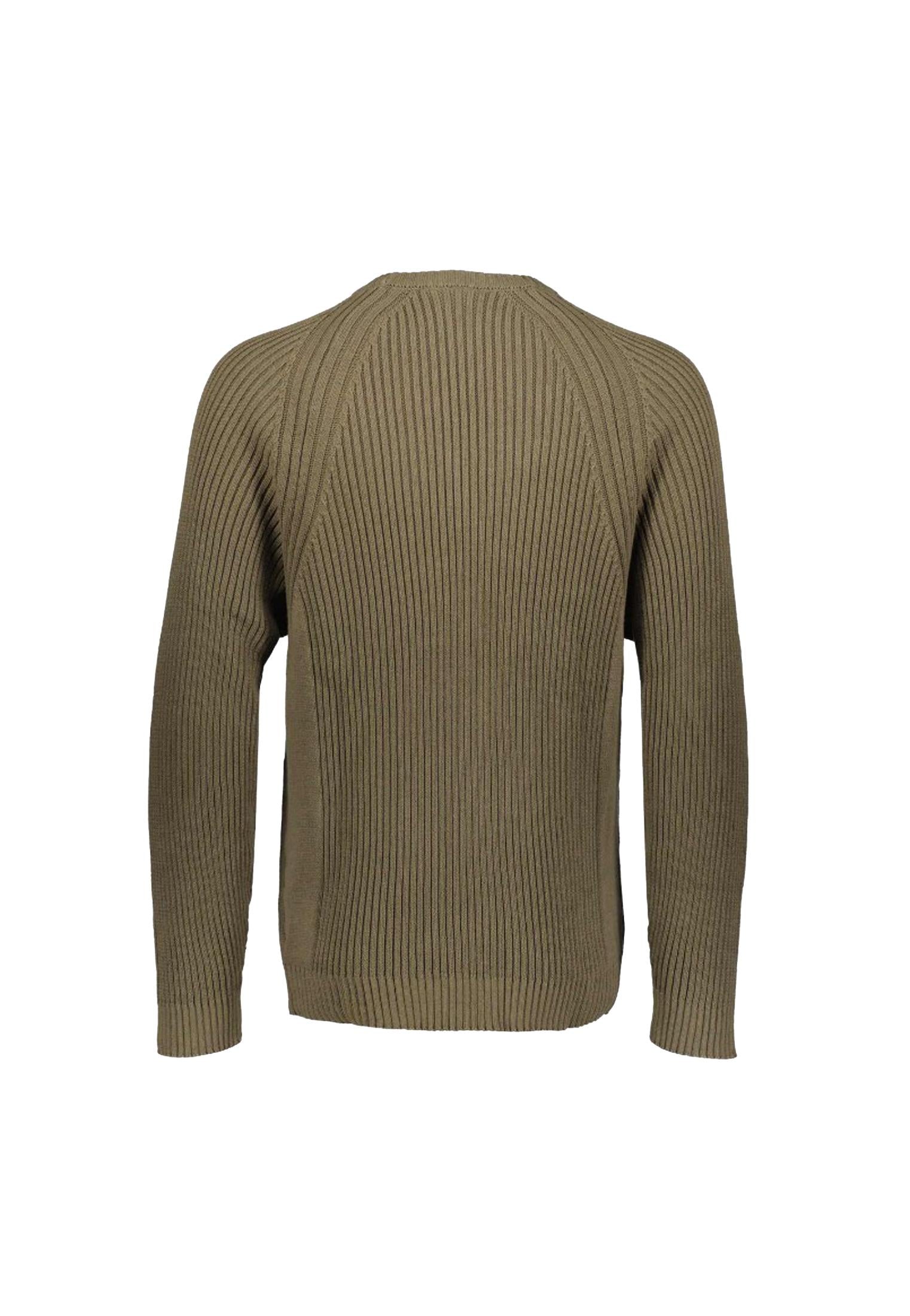 Maglione girocollo cotone trama marrone Bear A25 BM501W25 3737 BEAR 