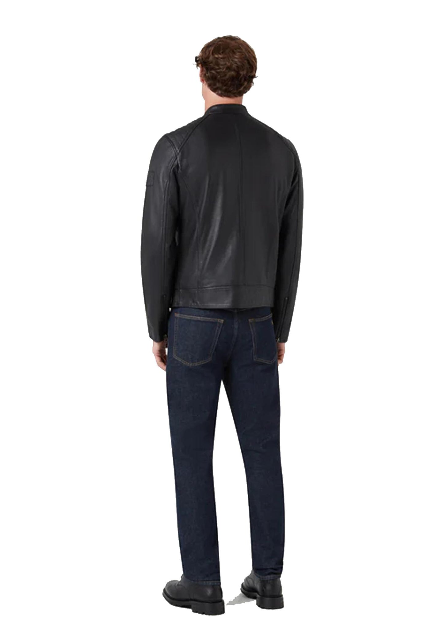 Giacca pelle nera V Racer biker Belstaff P26 100038 BlackBlack BELSTAFF 