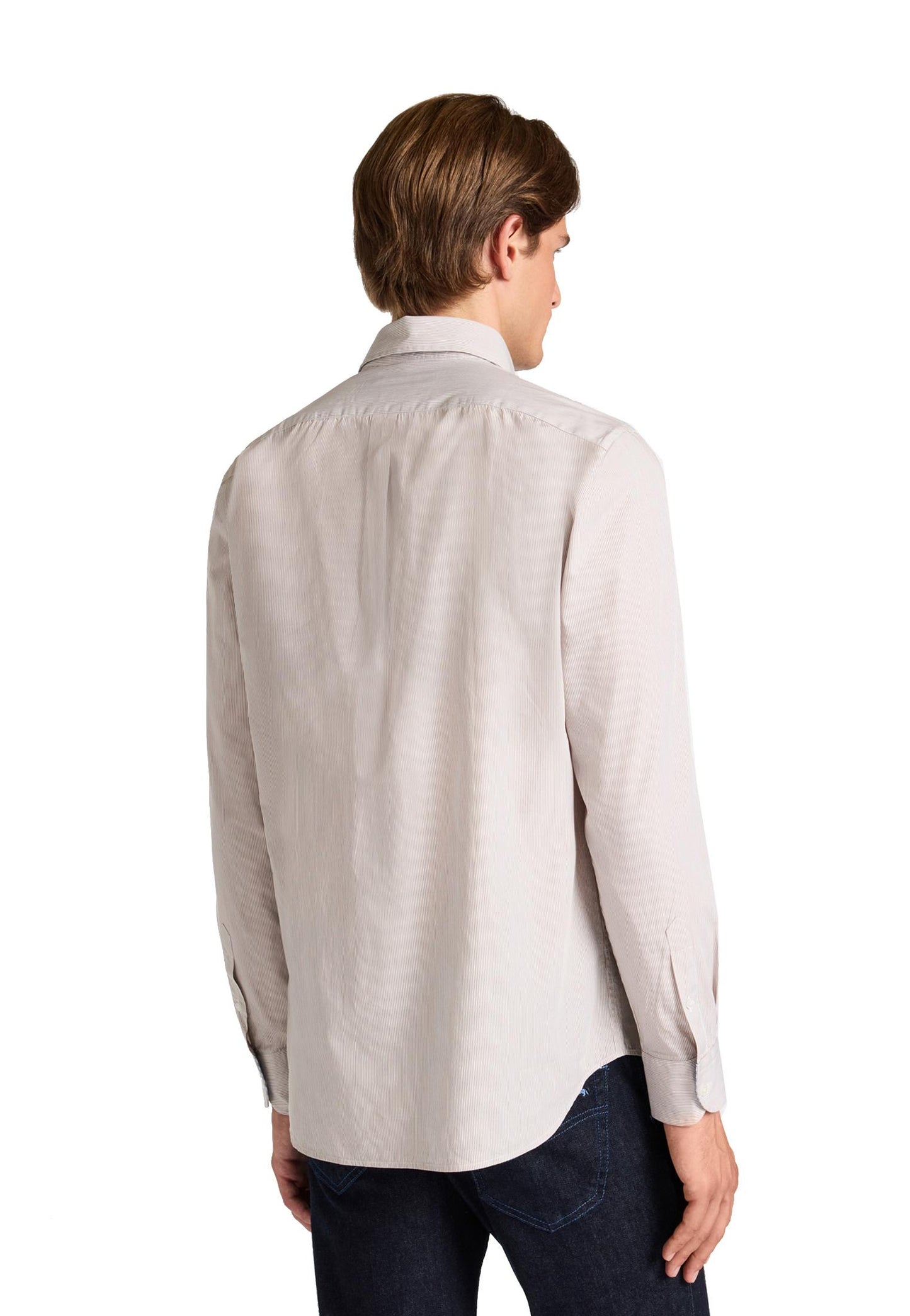 Camicia microrighe tortora cotone Harmont & Blaine A25 CRP074013435B 230230 HARMONT&BLAINE 