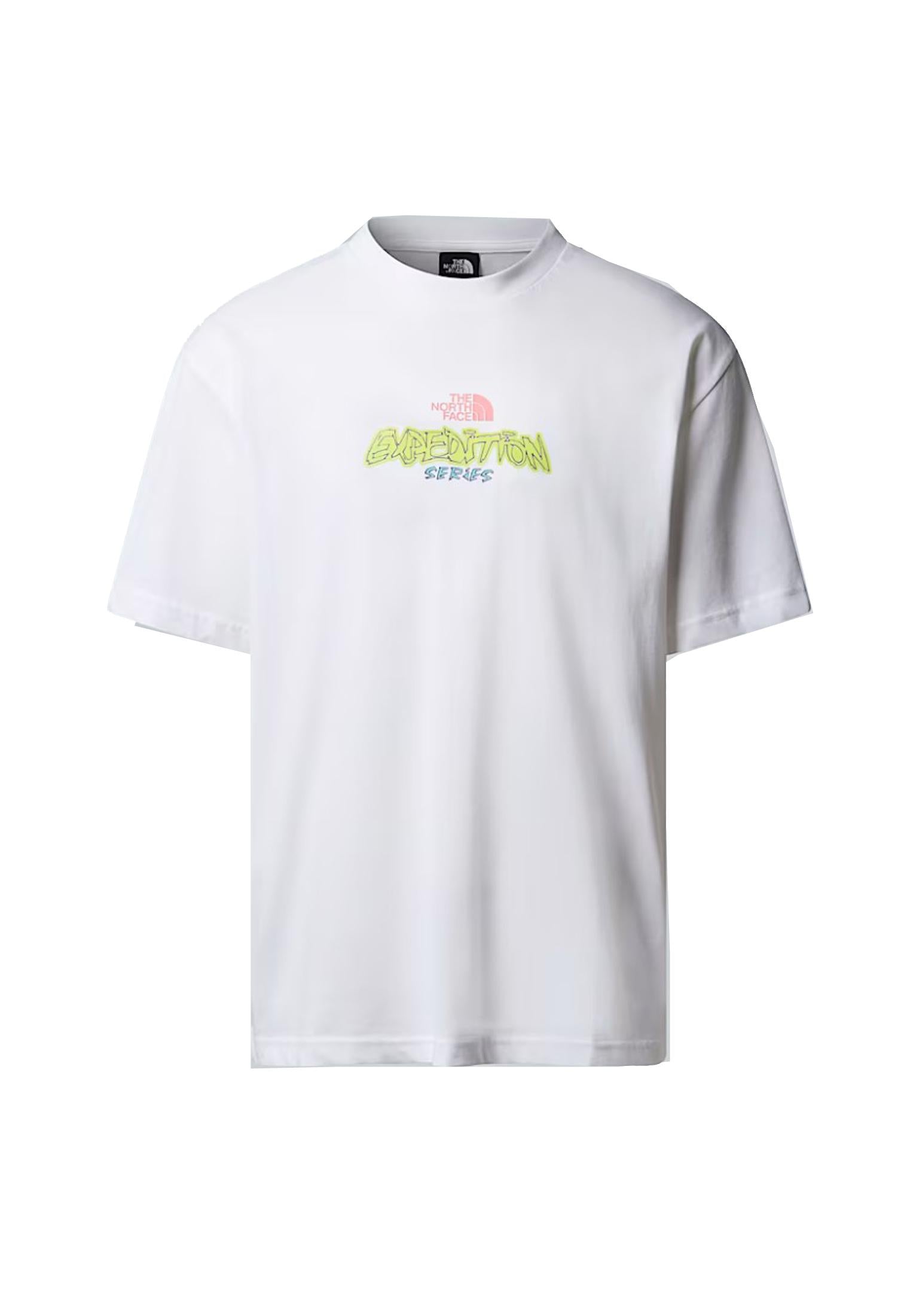 T-shirt bianca girocollo cotone Expedition Celebration The North Face A25 NF0A8E3CFN41 NFFN4NFFN4 THE NORTH FACE 