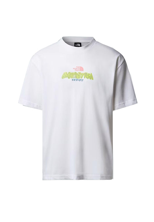 T-shirt bianca girocollo cotone Expedition Celebration The North Face A25 NF0A8E3CFN41 NFFN4NFFN4 THE NORTH FACE 